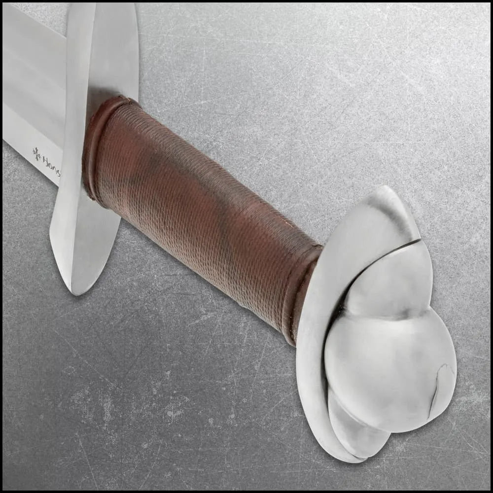 Honshu Historic Forge 10th C. Norse Viking Sword - 1080 carbon steel, brown wooden scabbard included