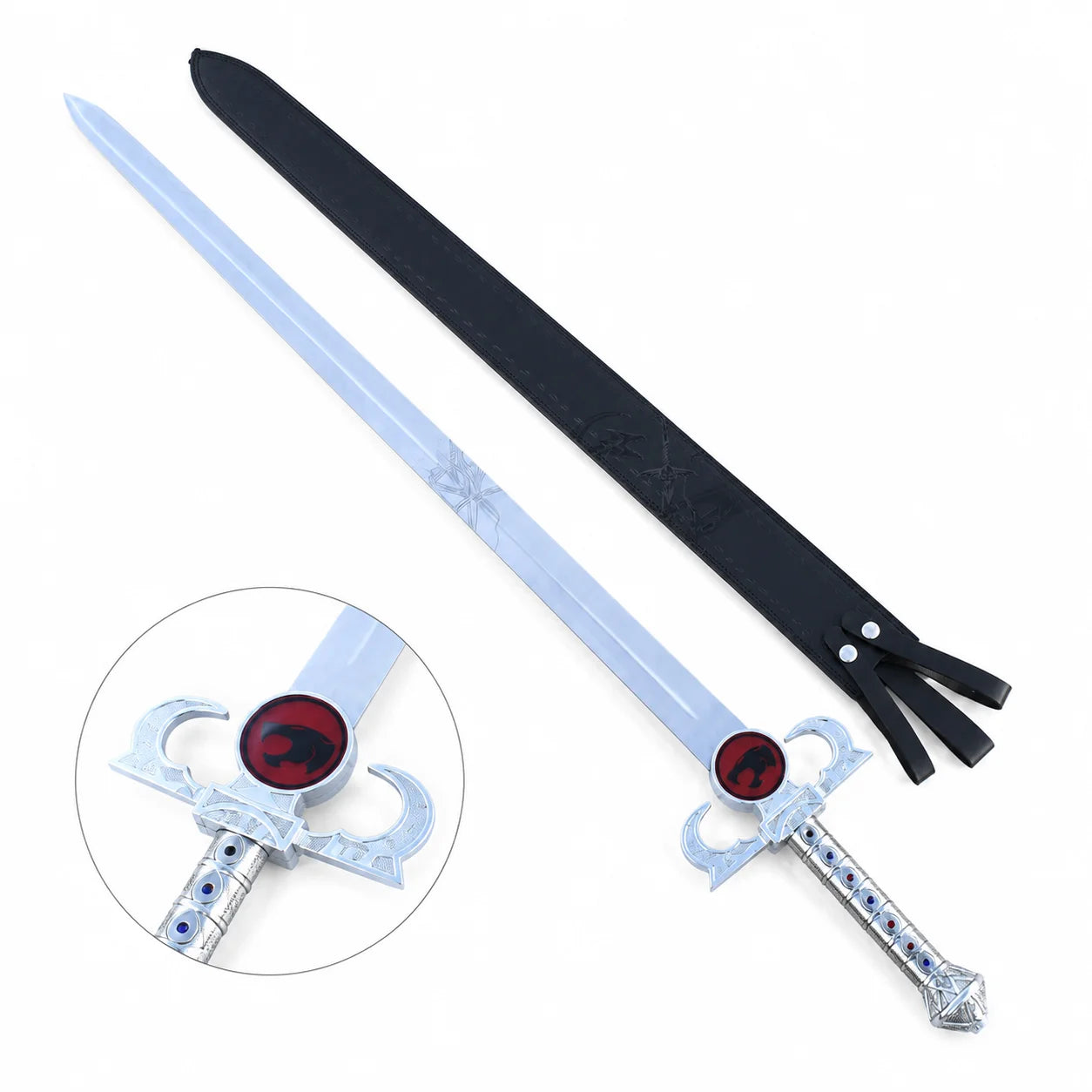 Lion-O Sword of Omens prop replica blade etched star compass engraving detail – ThunderCats display piece