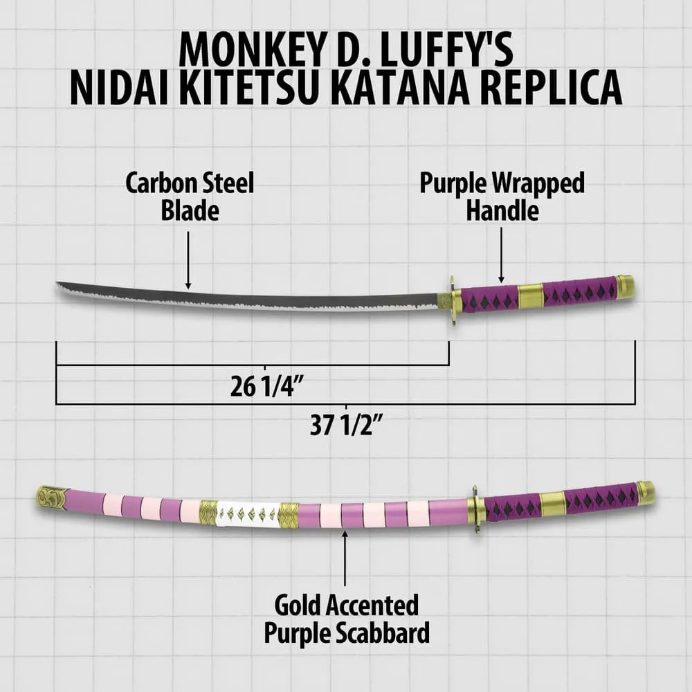 Monkey D. Luffy's Nidai Kitetsu Katana Replica
