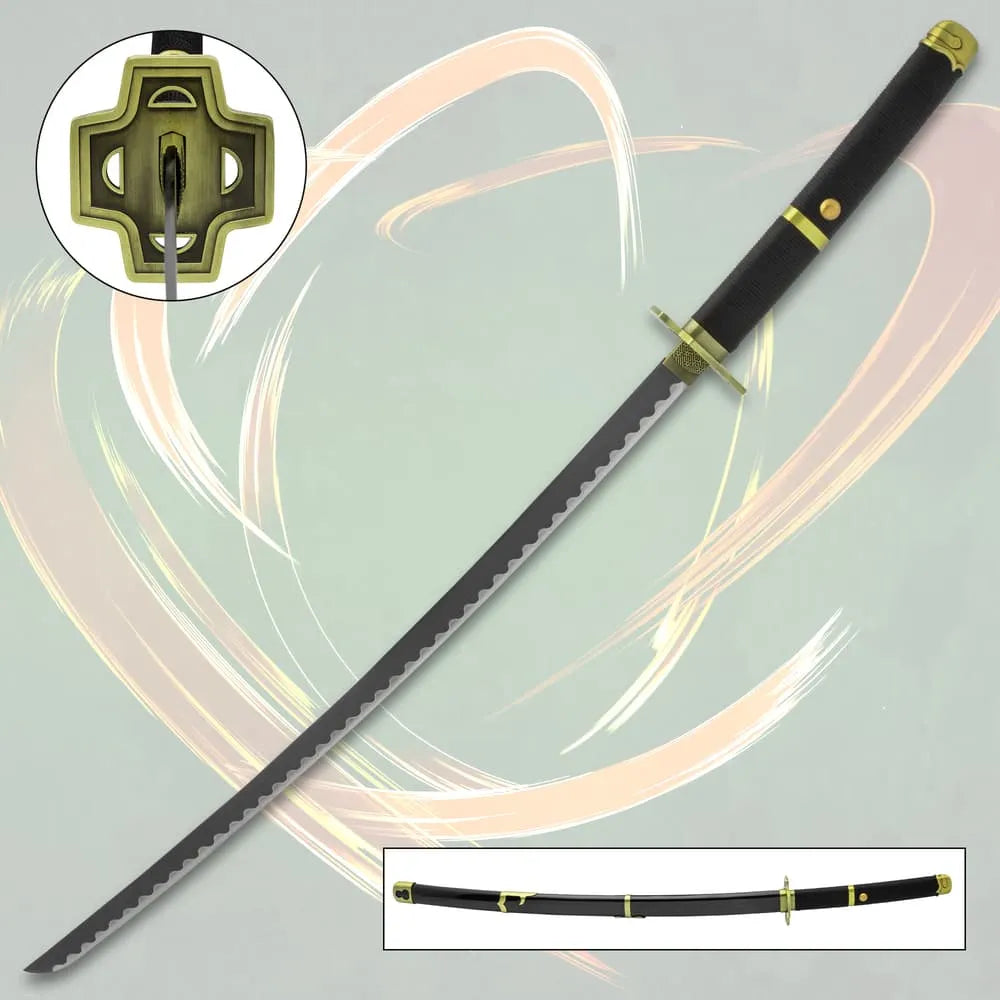 Roronoa Zoro's Yubashiri Black Katana Replica