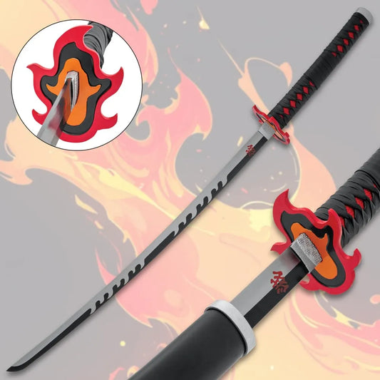 Tanjiro Kamado's Fire Demon Slayer Sword and Scabbard