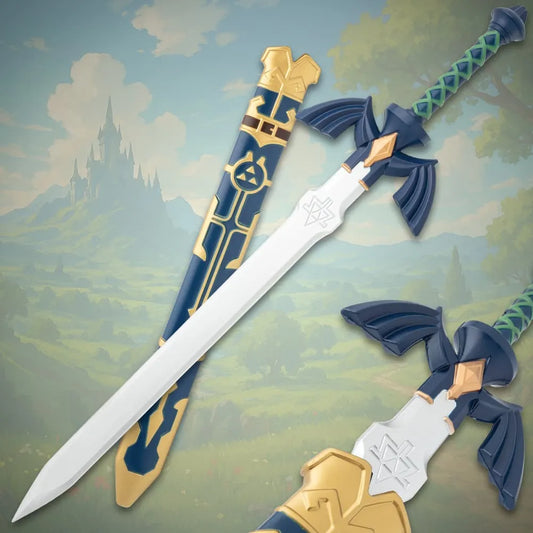 Zelda Foam Master Sword | 31 1/2” overall | includes hard plastic scabbard