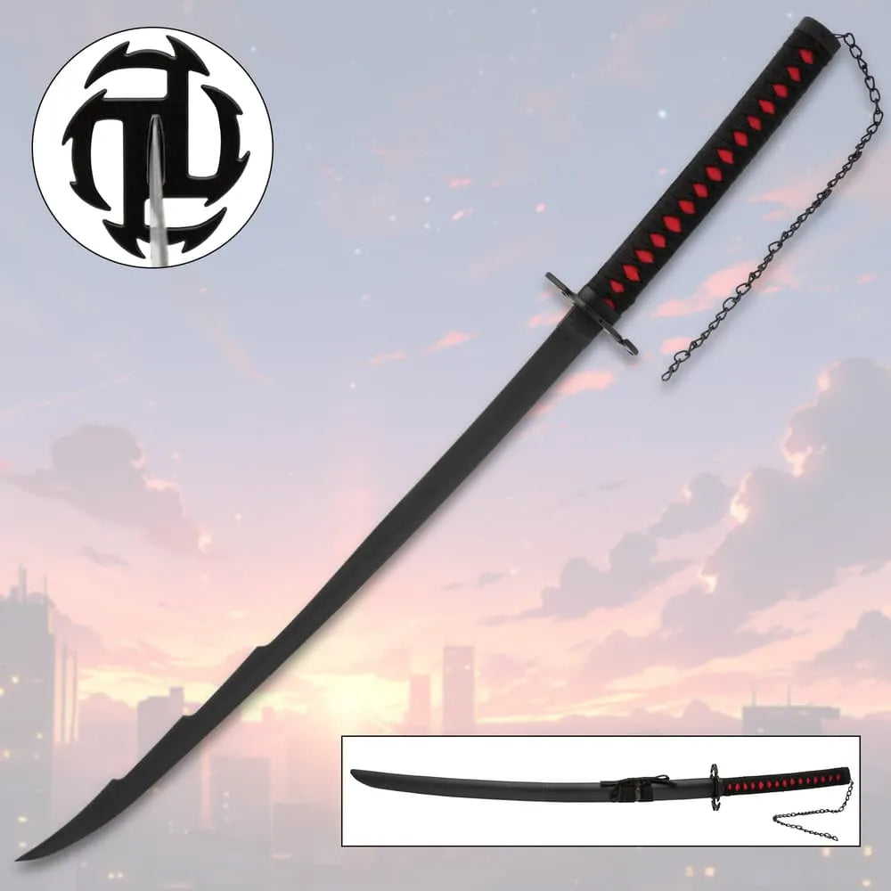 Kurosaki Ichigo Tensa Zangetsu anime sword replica 37 inchs