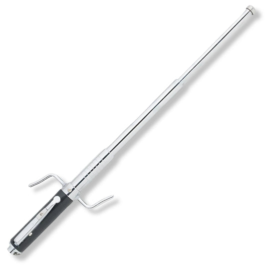 Premium Automatic Spring Loaded Baton Self-Defense with solid steel.