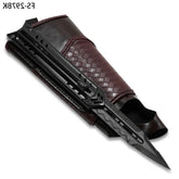 Ezio Hidden Blade prop replica sliding display mechanism close-up