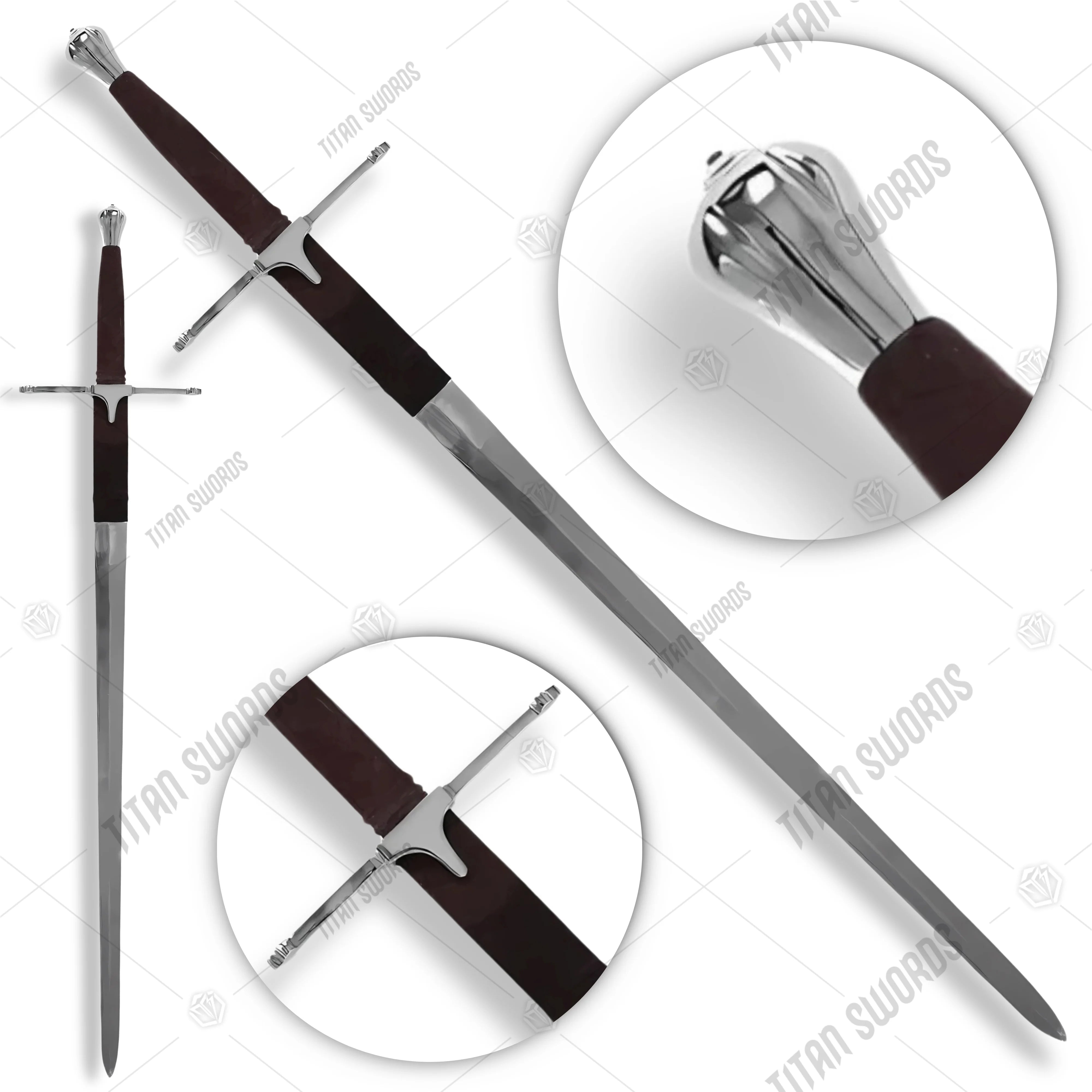 Premium Braveheart William Wallace Sword Replica with Celtic engravings.