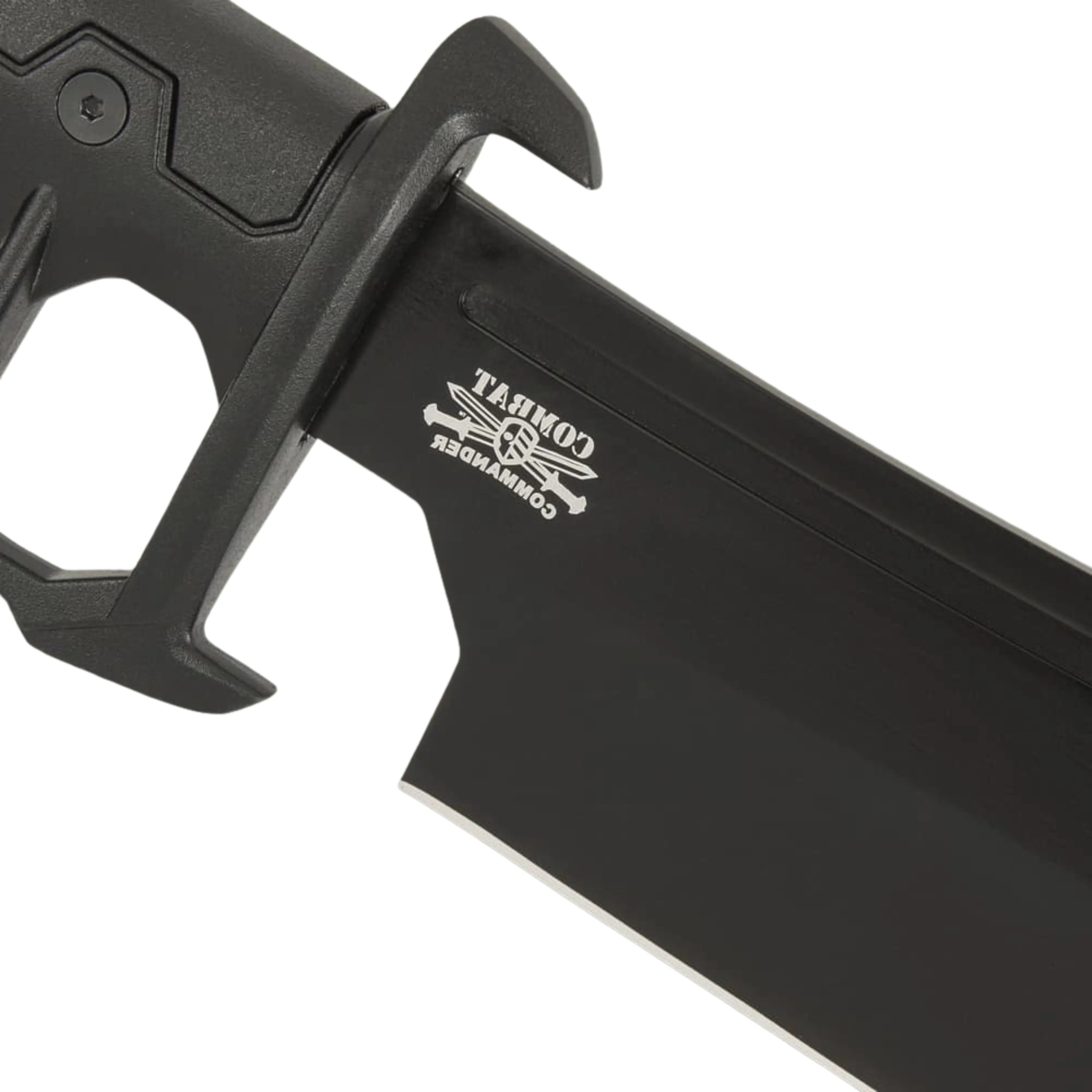 Combat Commander trench cleaver knife with 7.75-inch high-carbon blade and nylon sheath for tactical