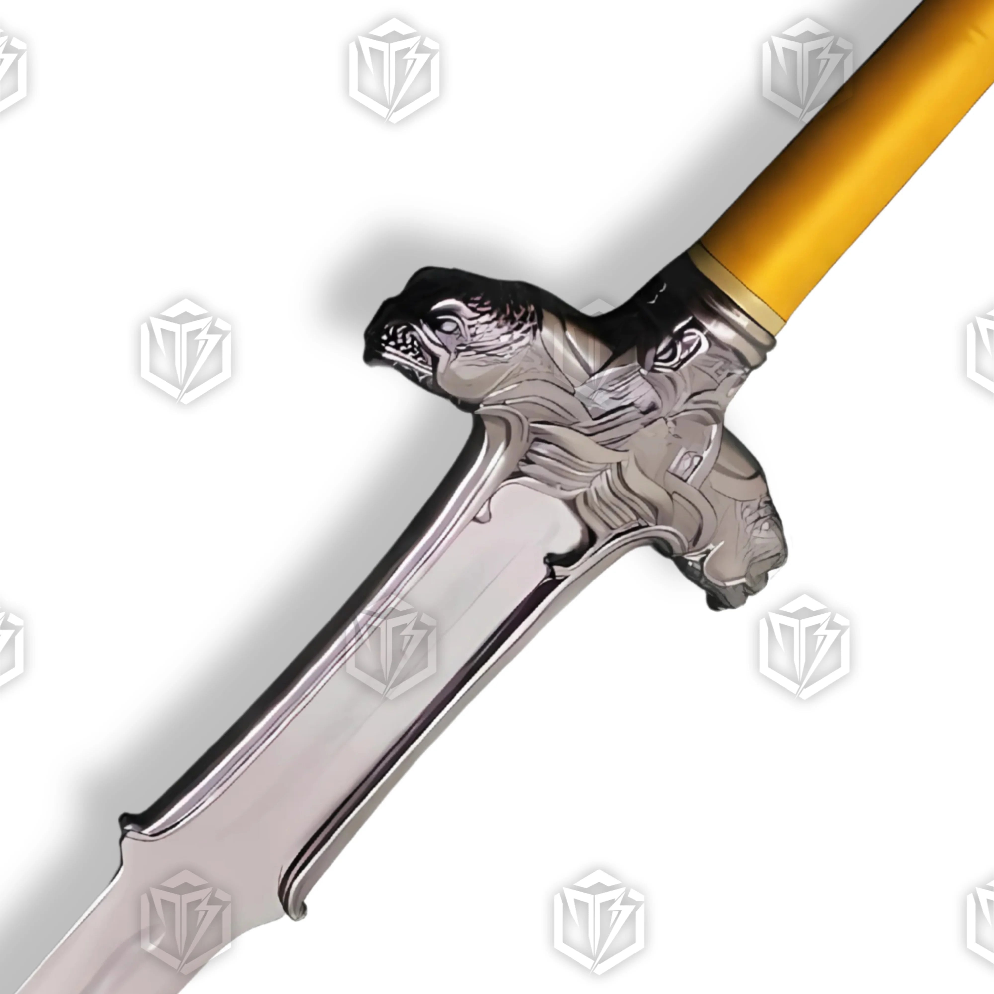 Premium Conan The Barbarian Atlantean Sword Replica with runic engravings.