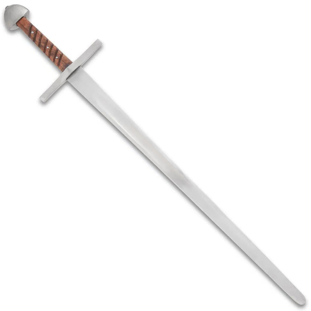Copenhagen training longsword with 32-inch blunted blade and wooden grip for HEMA