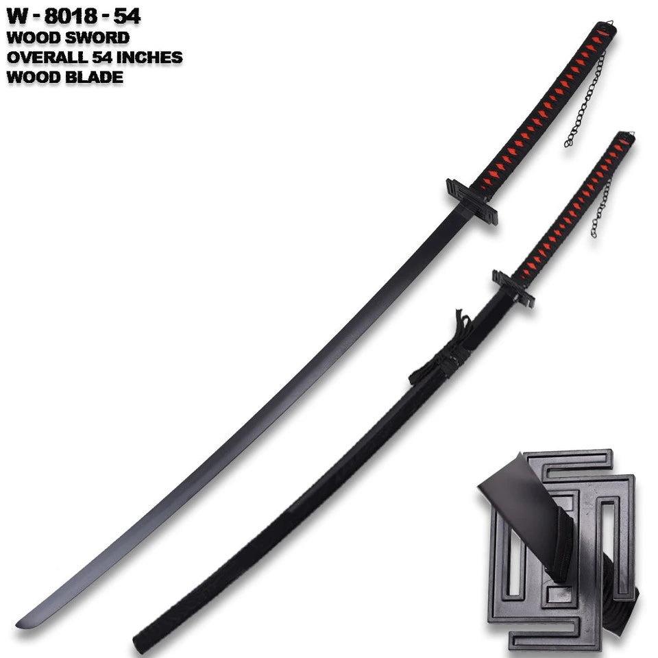 Zangetsu prop replica cord-wrapped handle close-up