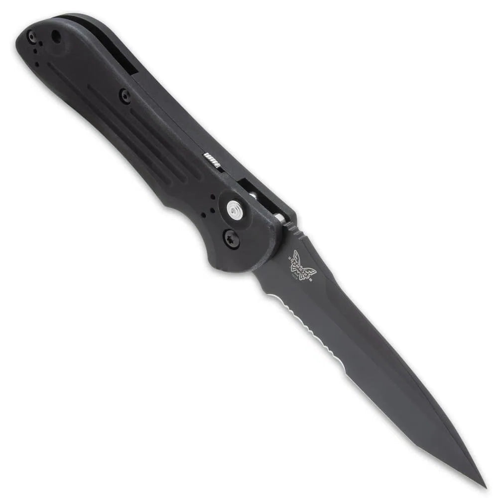 Elite Benchmade Auto Stryker automatic knife deployed