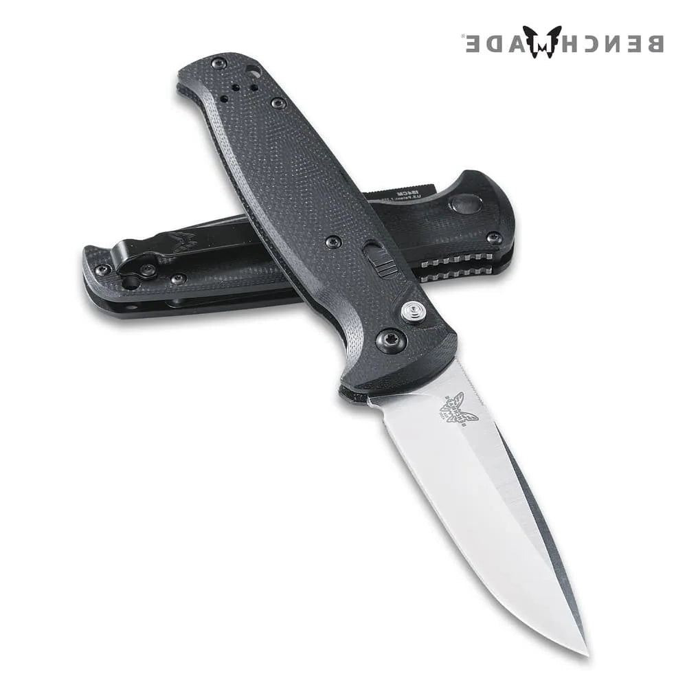 Enlarged push-button actuator Benchmade automatic