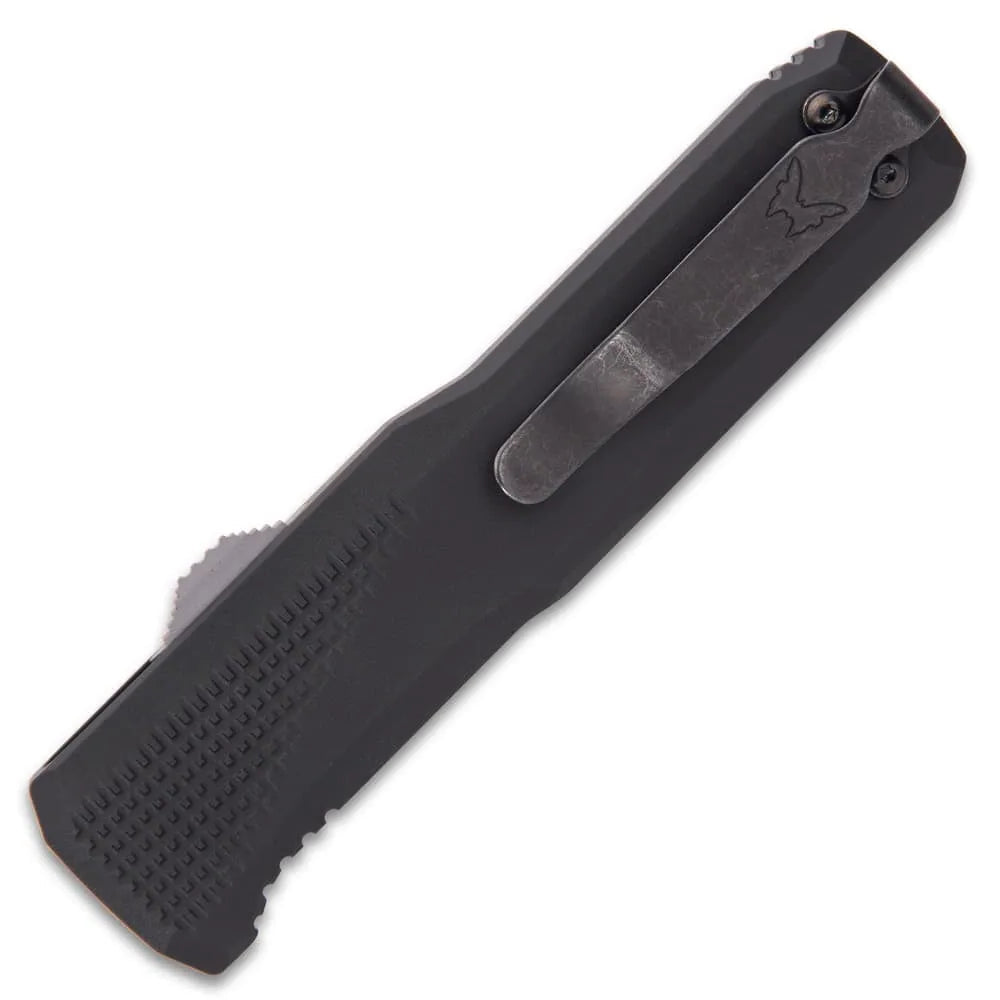 Elite Benchmade Phaeton OTF knife deployed view