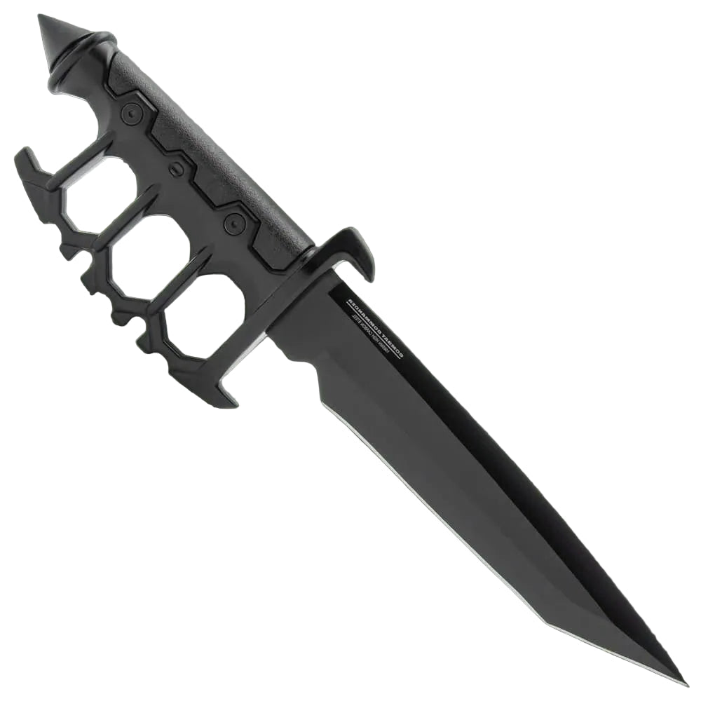 Elite Combat Commander trench knife full view with sheath.