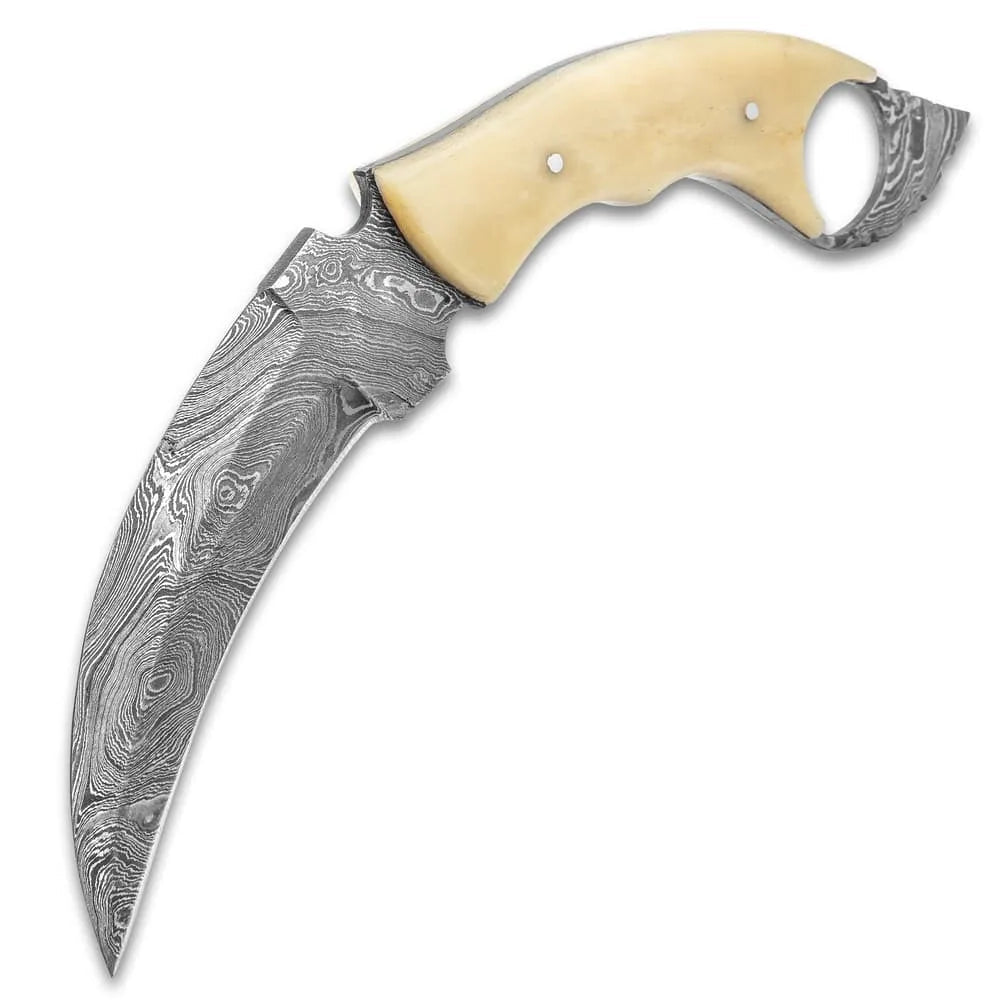 Elite Galaxy Karambit Balisong Knife open flip view