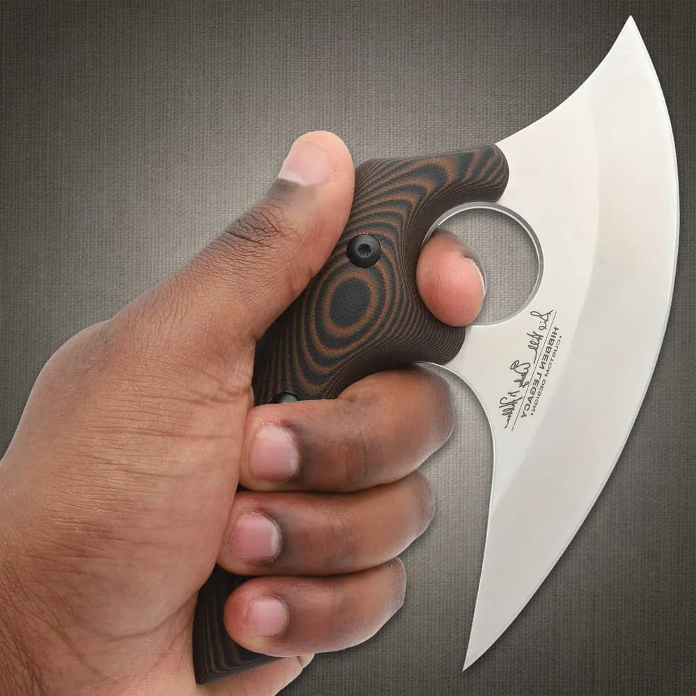 Genuine leather sheath Hibben Legacy Ulu carry