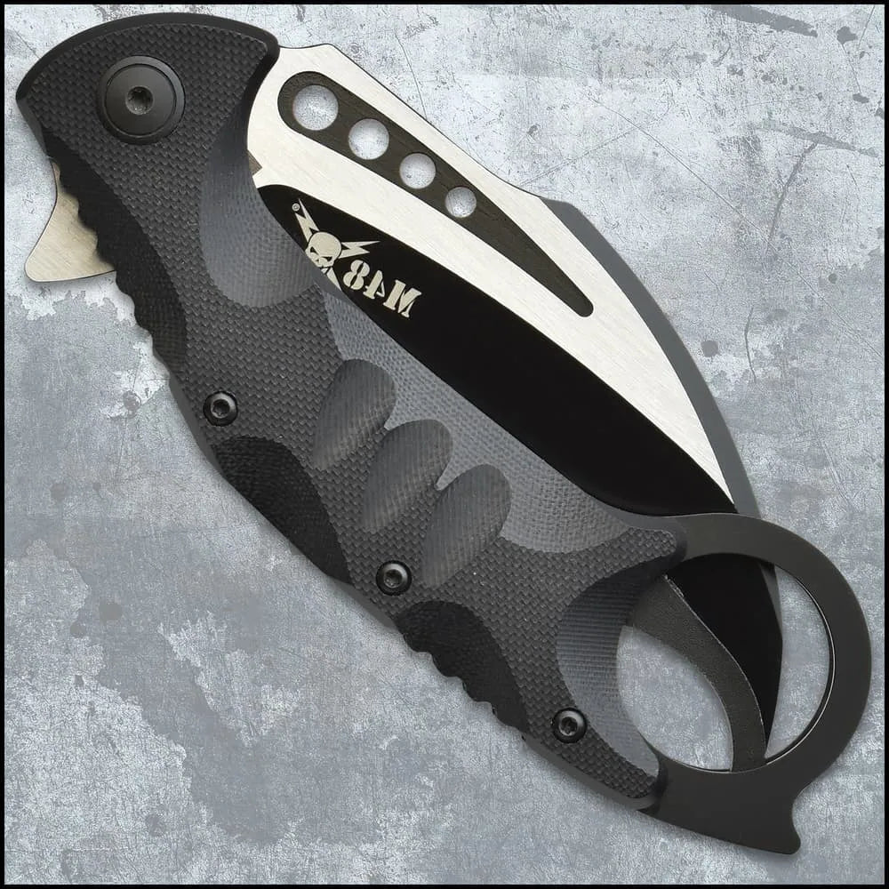 Elite M48 Steel Titan Folder Karambit fully open