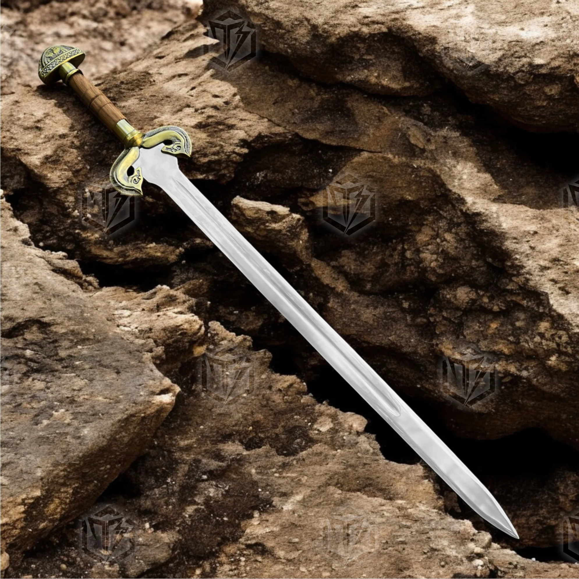 Premium Éowyn’s Shieldmaiden Valor Sword Replica LOTR with Mahogany Plaque