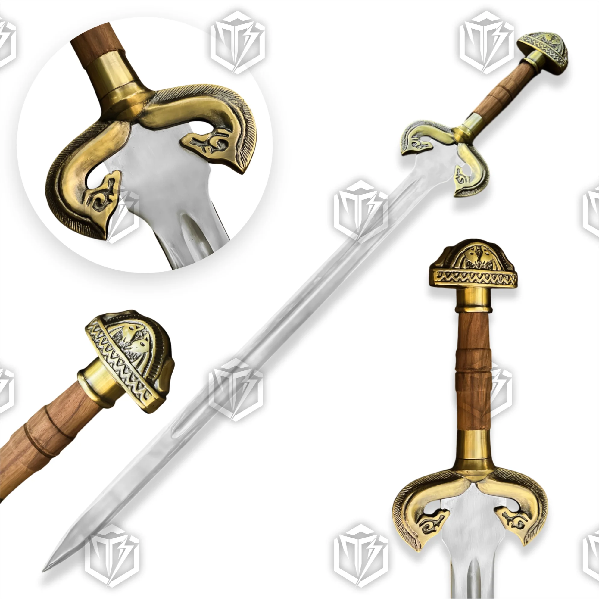 Premium Éowyn’s Shieldmaiden Valor Sword Replica LOTR with Mahogany Plaque