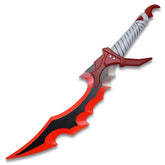 Detailed Knight Killer Foam Dagger collectible inspired by Solo Leveling featuring premium EVA foam construction, sculpted decorative handle, textured finish, lightweight design, and collector-quality presentation for anime enthusiasts.