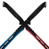 Fire and Ice twin fantasy swords with 19.5-inch stainless blades and nylon sheath for reenactment