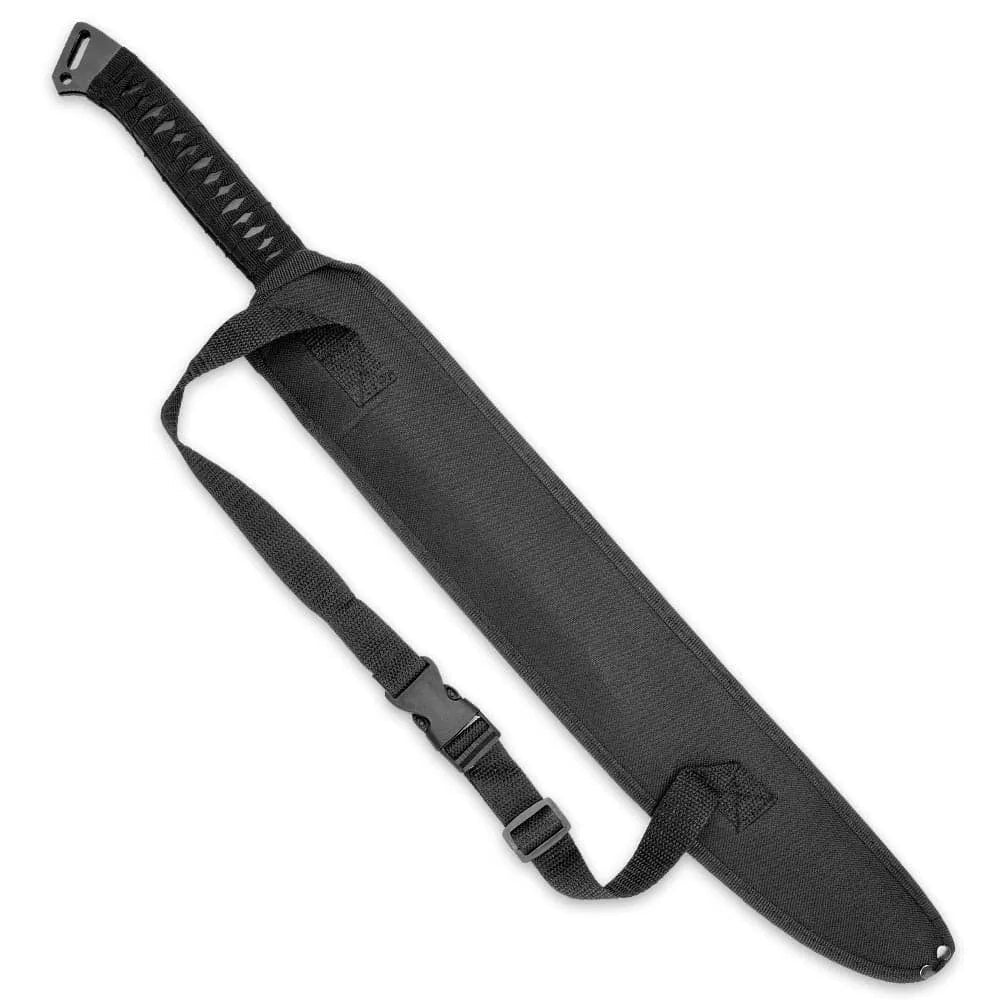 Fire and Ice twin fantasy swords with 19.5-inch stainless blades and nylon sheath for reenactment