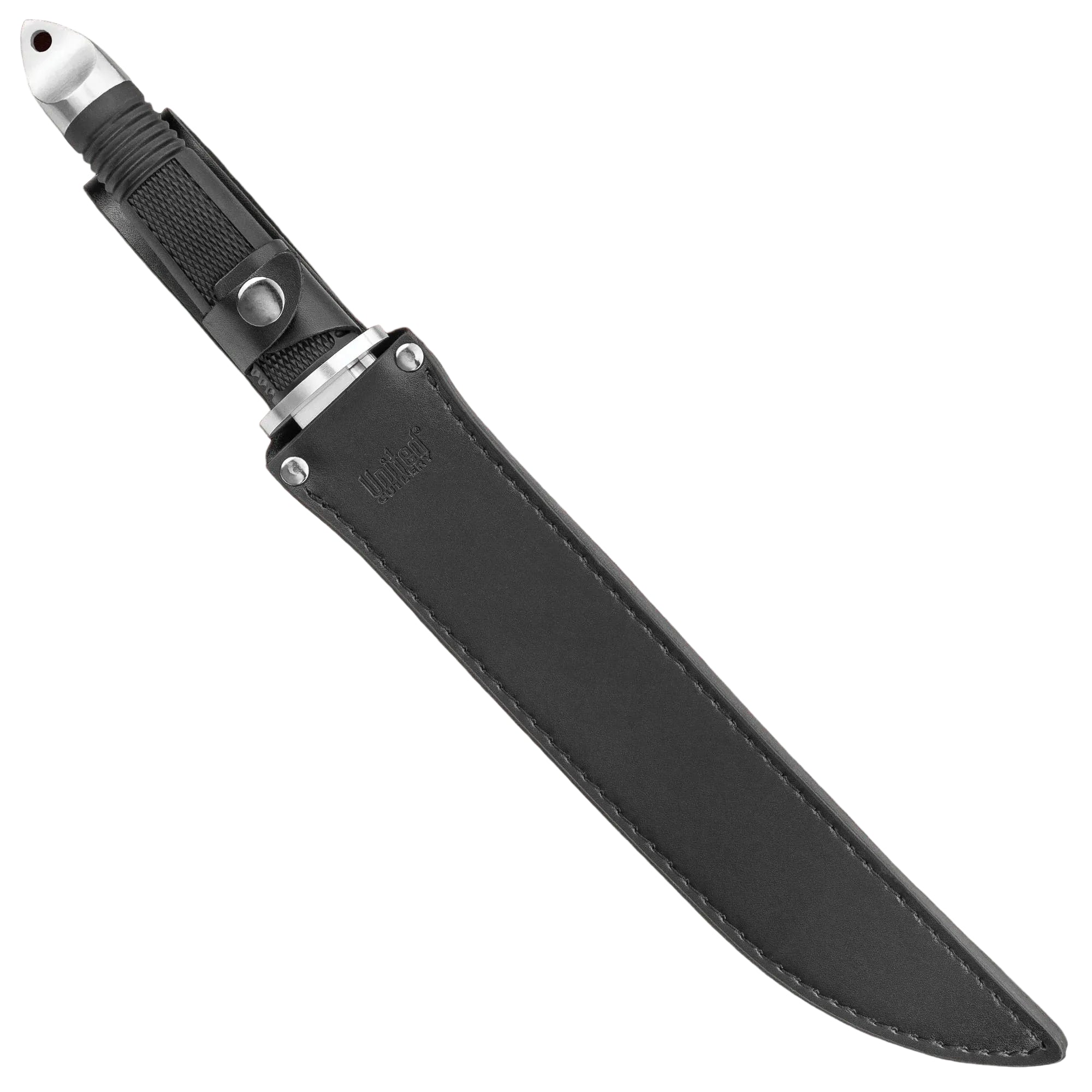 Hidden belt buckle knife open showing 3.25 inch stainless steel blade tucked discreetly