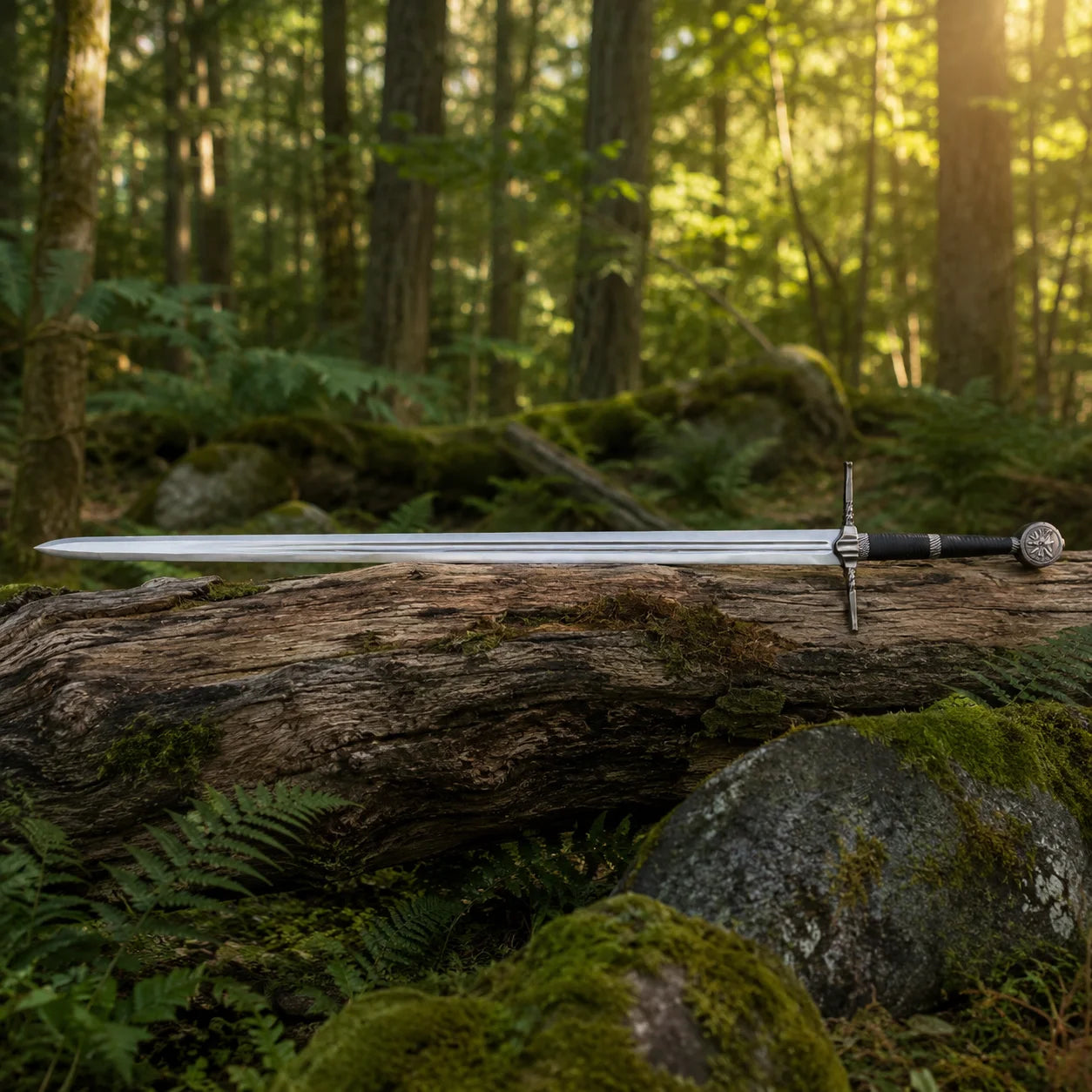 Geralt of Rivia steel sword prop replica – The Witcher 3 display collectible – Titan Swords