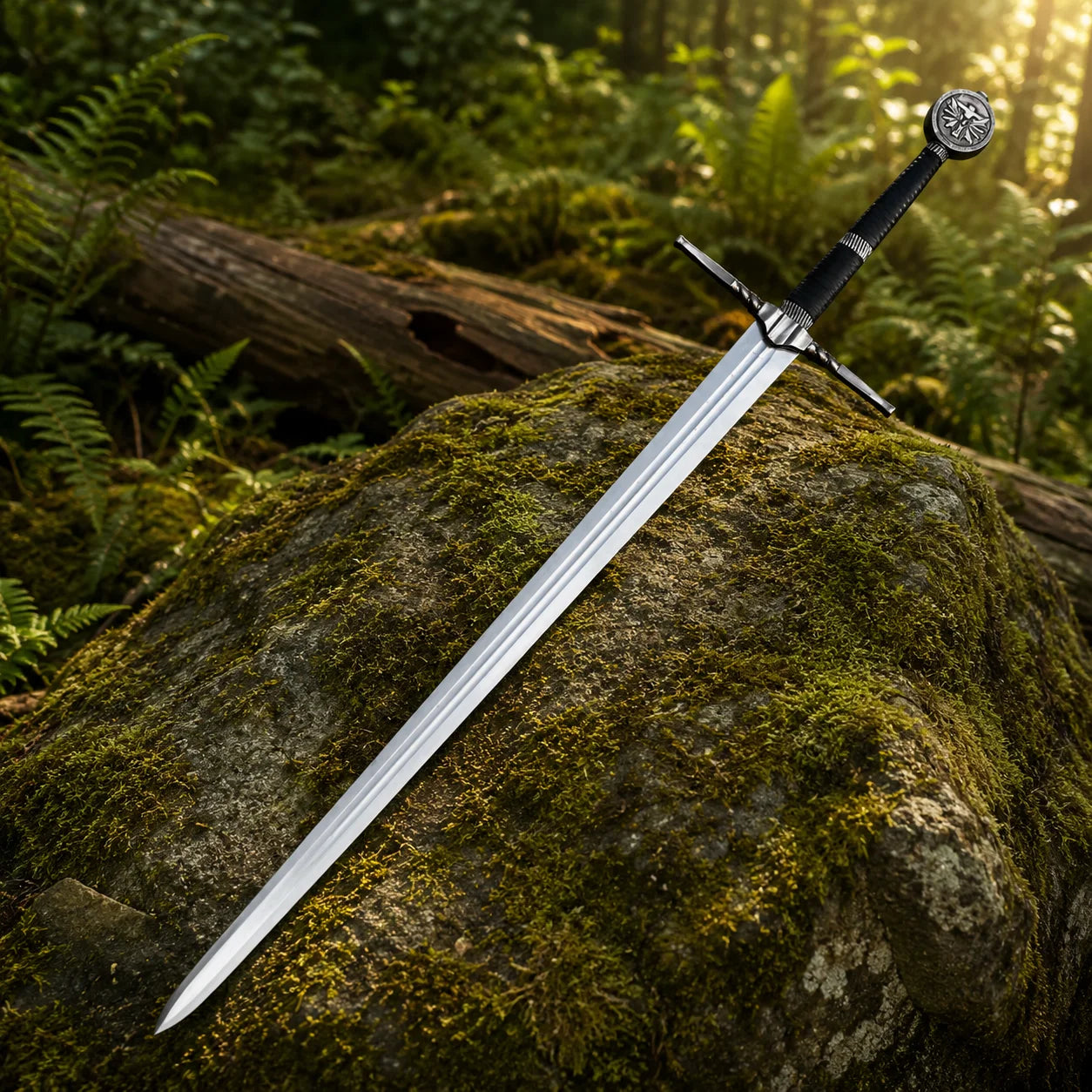 Geralt of Rivia steel sword prop replica – The Witcher 3 display collectible – Titan Swords