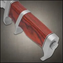 Bloodwood Sub Hilt Knife | Gil Hibben Toothpick | 10 7/8” 5Cr15 stainless steel blade | 16” overall | premium leather belt sheath included