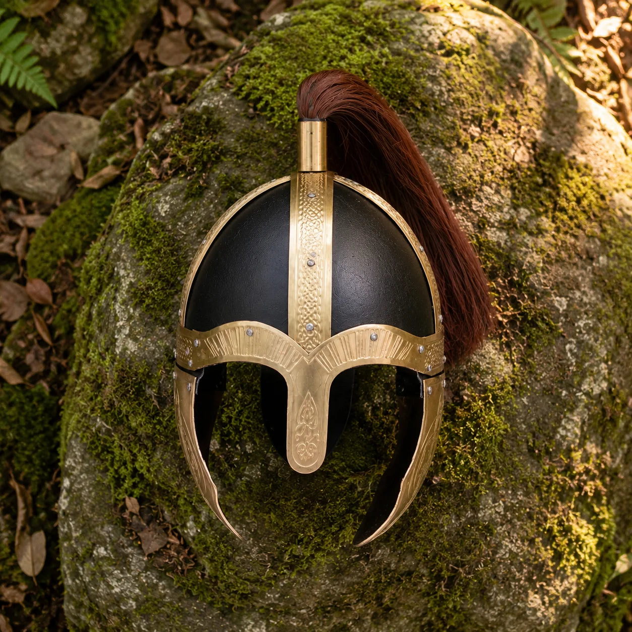 Maximus gladiator helmet prop replica on white background – full product display shot
