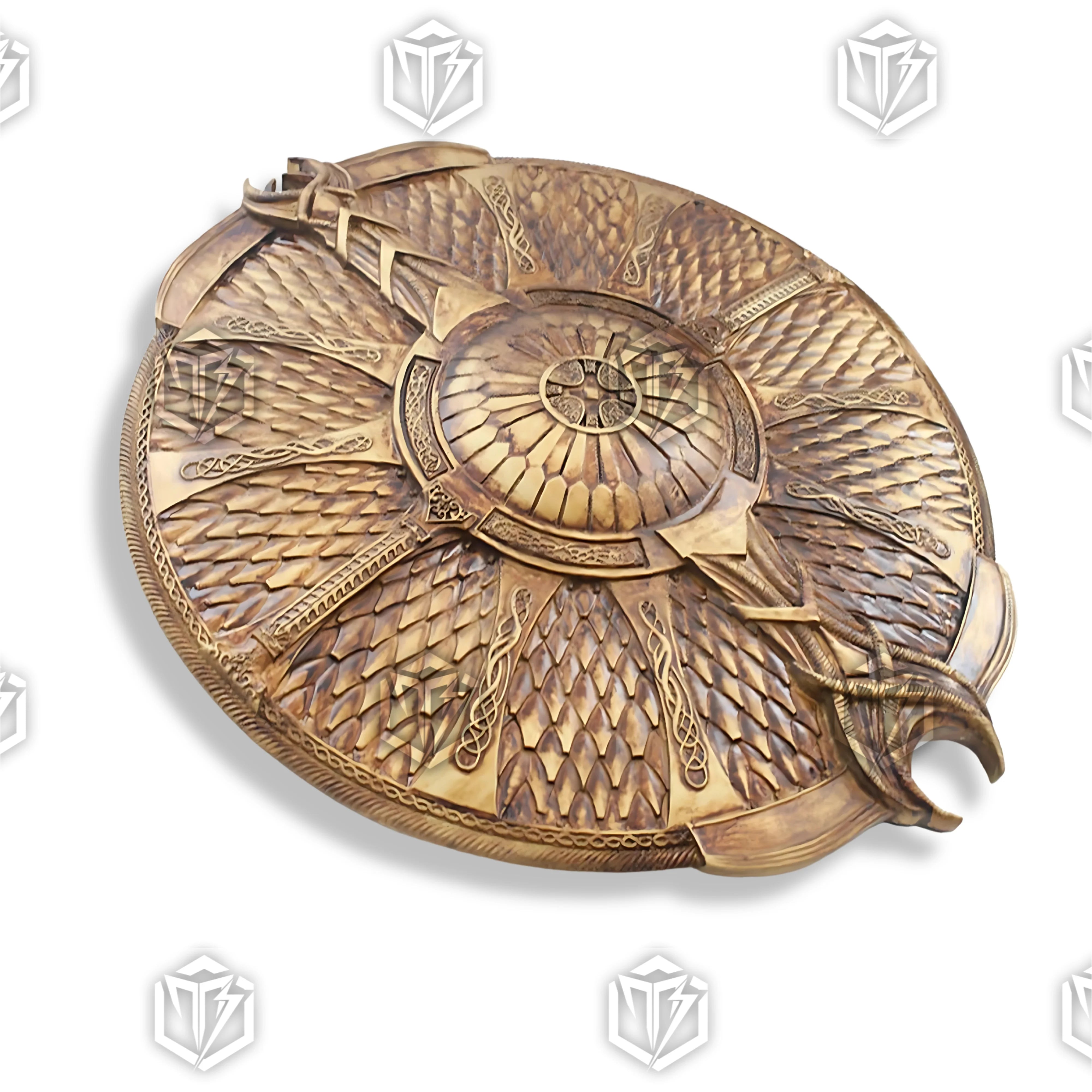 Premium God of War Kratos Guardian Shield Replica with Norse engravings.