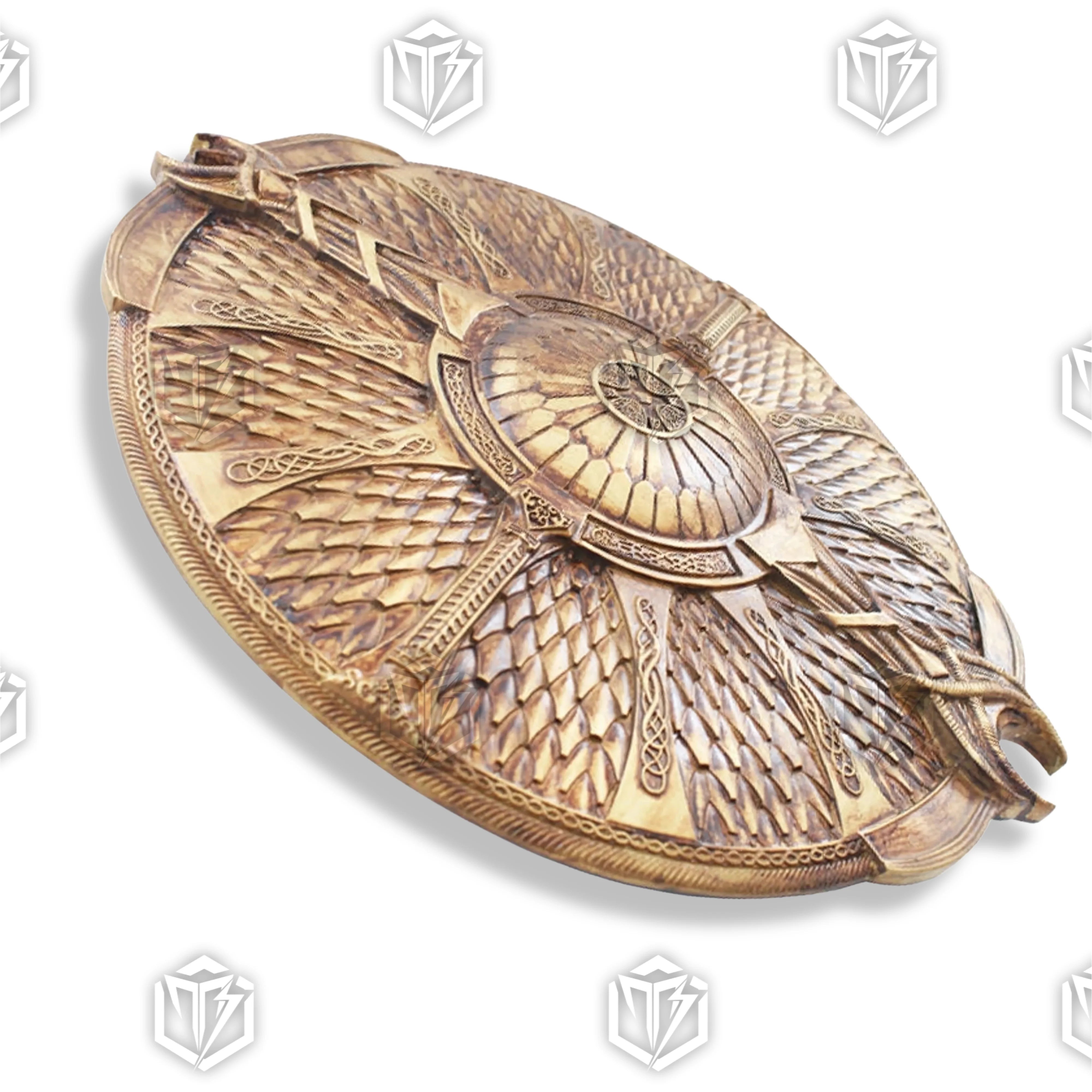 Premium God of War Kratos Guardian Shield Replica with Norse engravings.