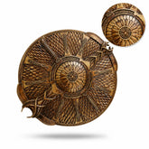 Kratos Shield Prop Replica back view showing handle and chain – God of War collectible