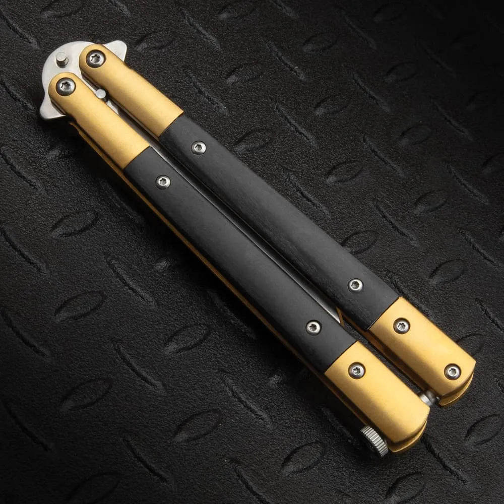 Goldwing butterfly knife collectible display