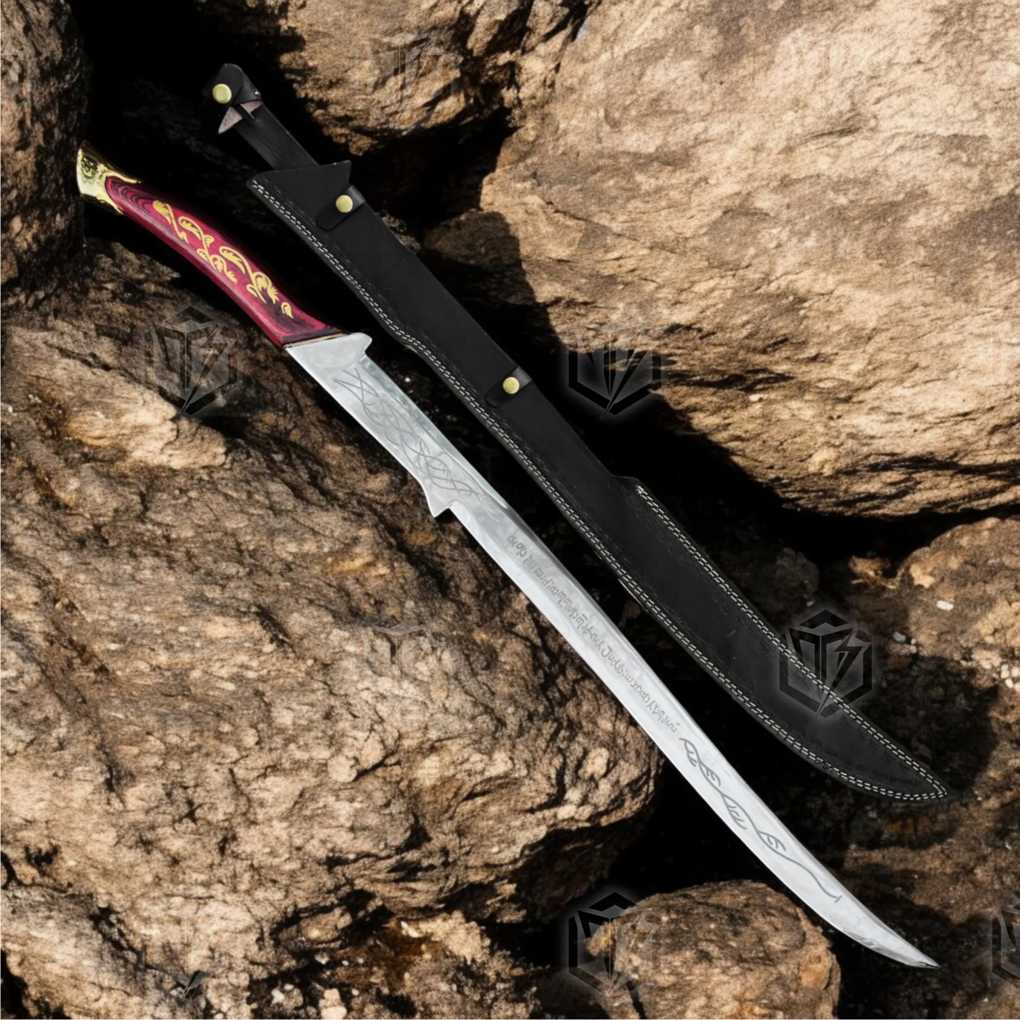 Premium Hadhafang Arwen’s Moonlit Sword Replica LOTR with Ebony Plaque