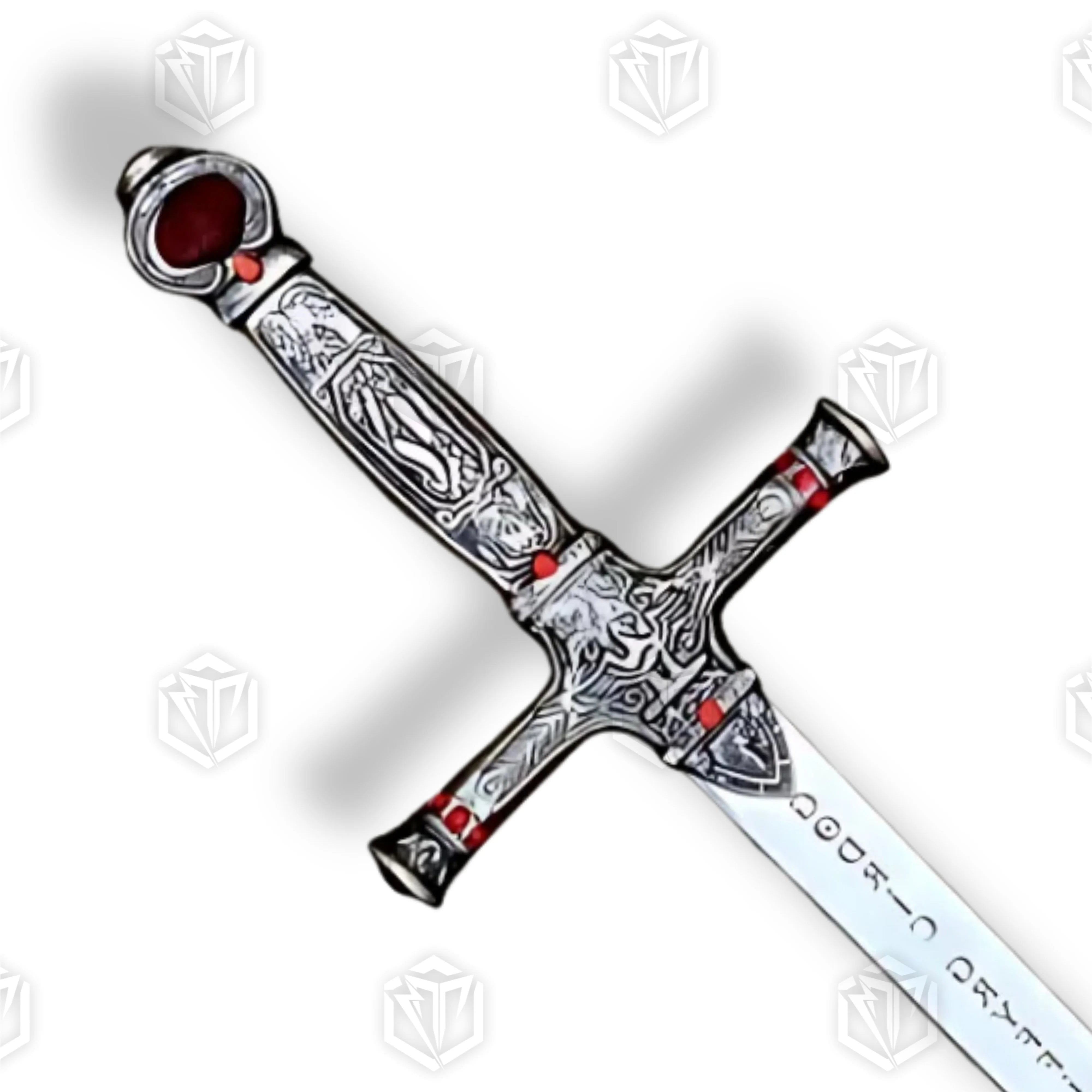 Premium Harry Potter Godric Gryffindor Sword Replica with ruby cabochons.