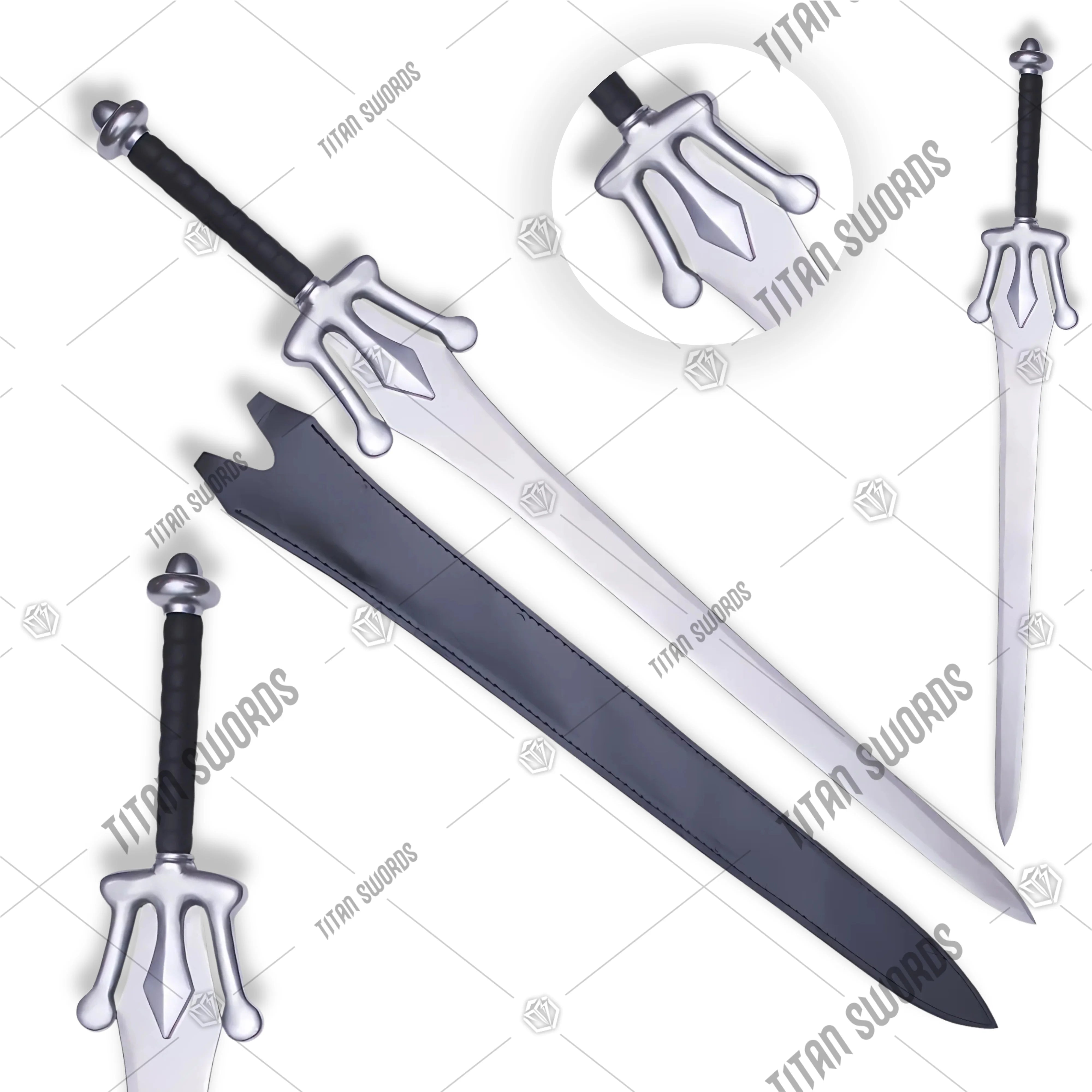 Premium He-Man Power Masters of the Universe Sword Replica with Grayskull engravings.