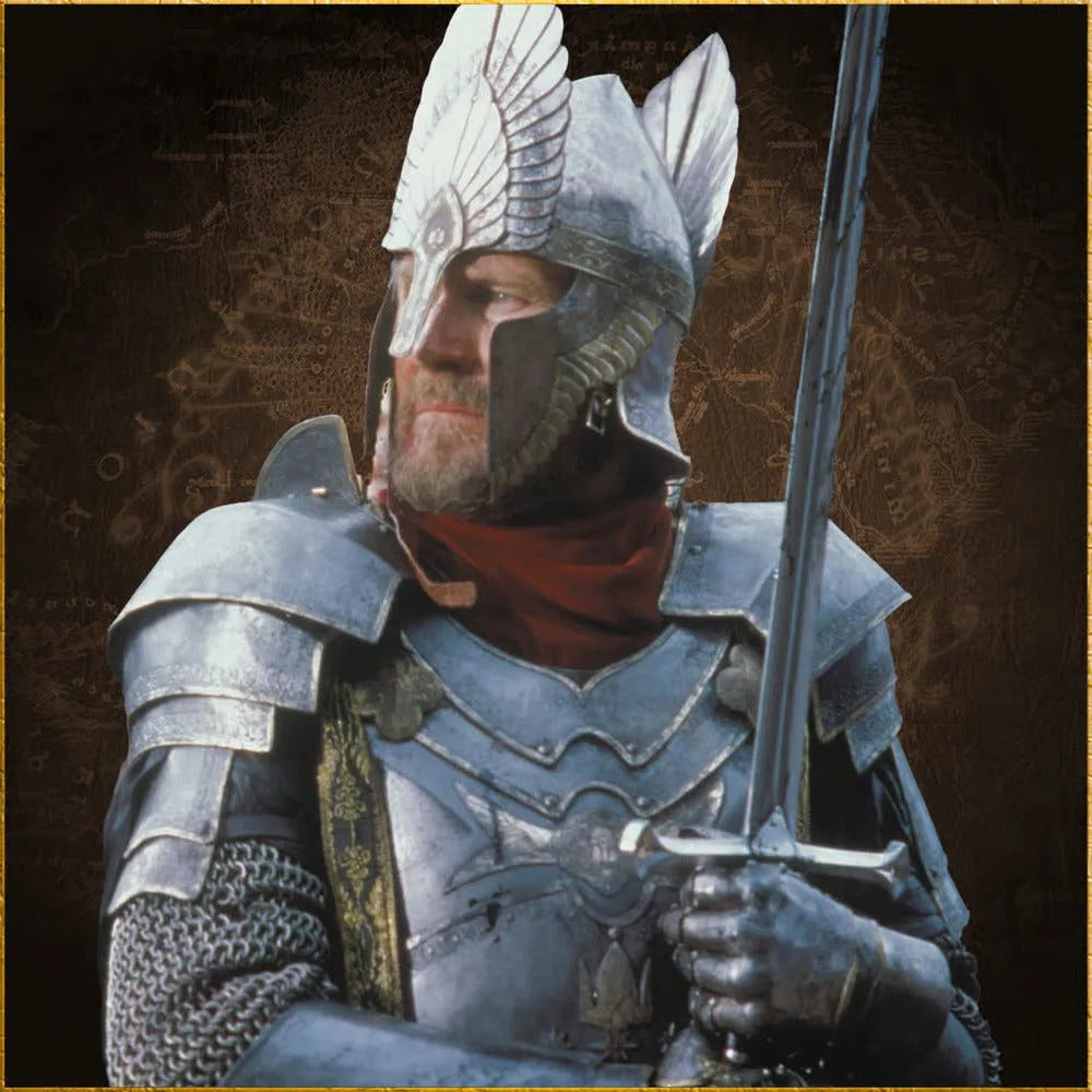 Helm of King Elendil limited edition replica full view with weathered finish