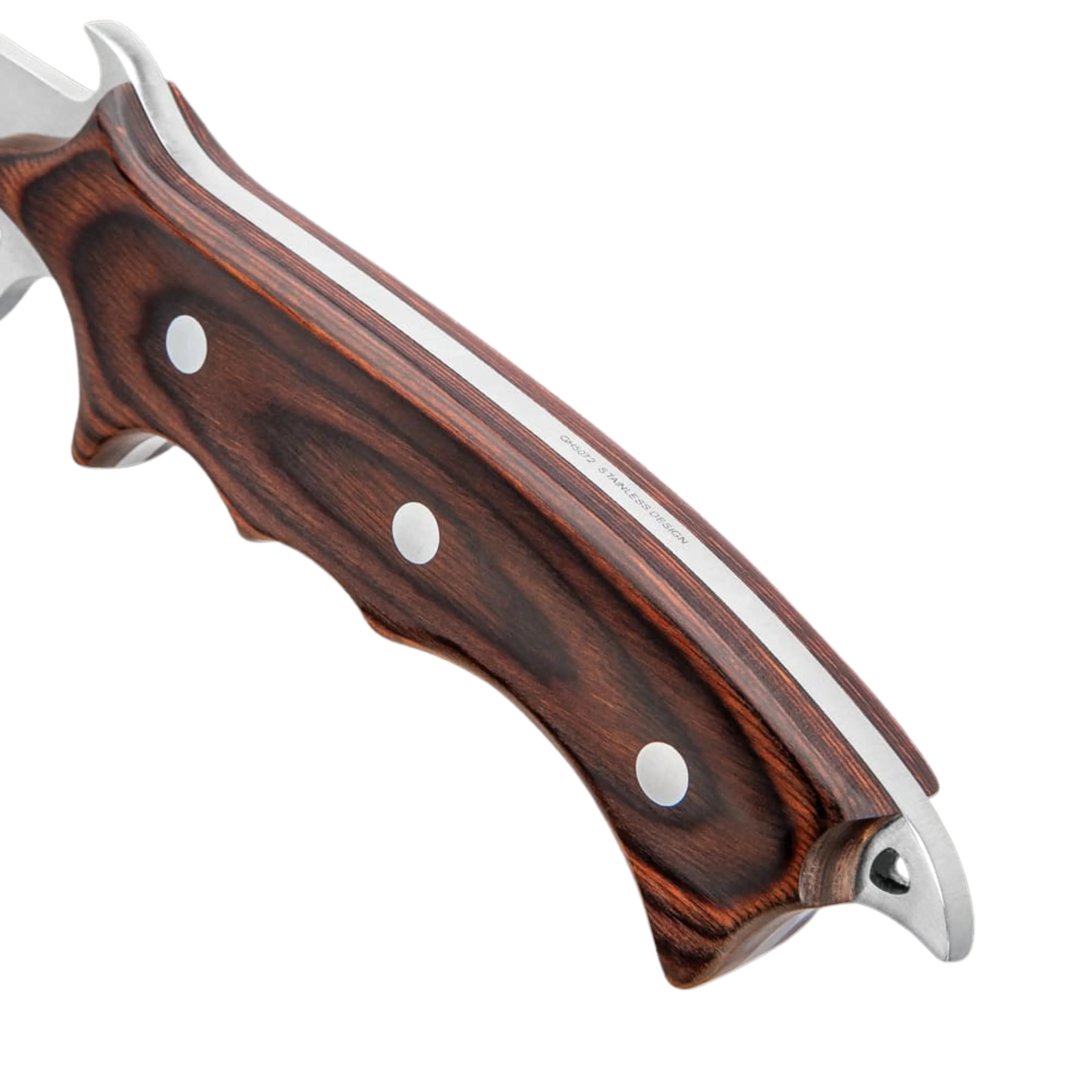 Hibben Legacy Combat Fighter II knife with 5.875-inch 7Cr17 blade and leather sheath for collection