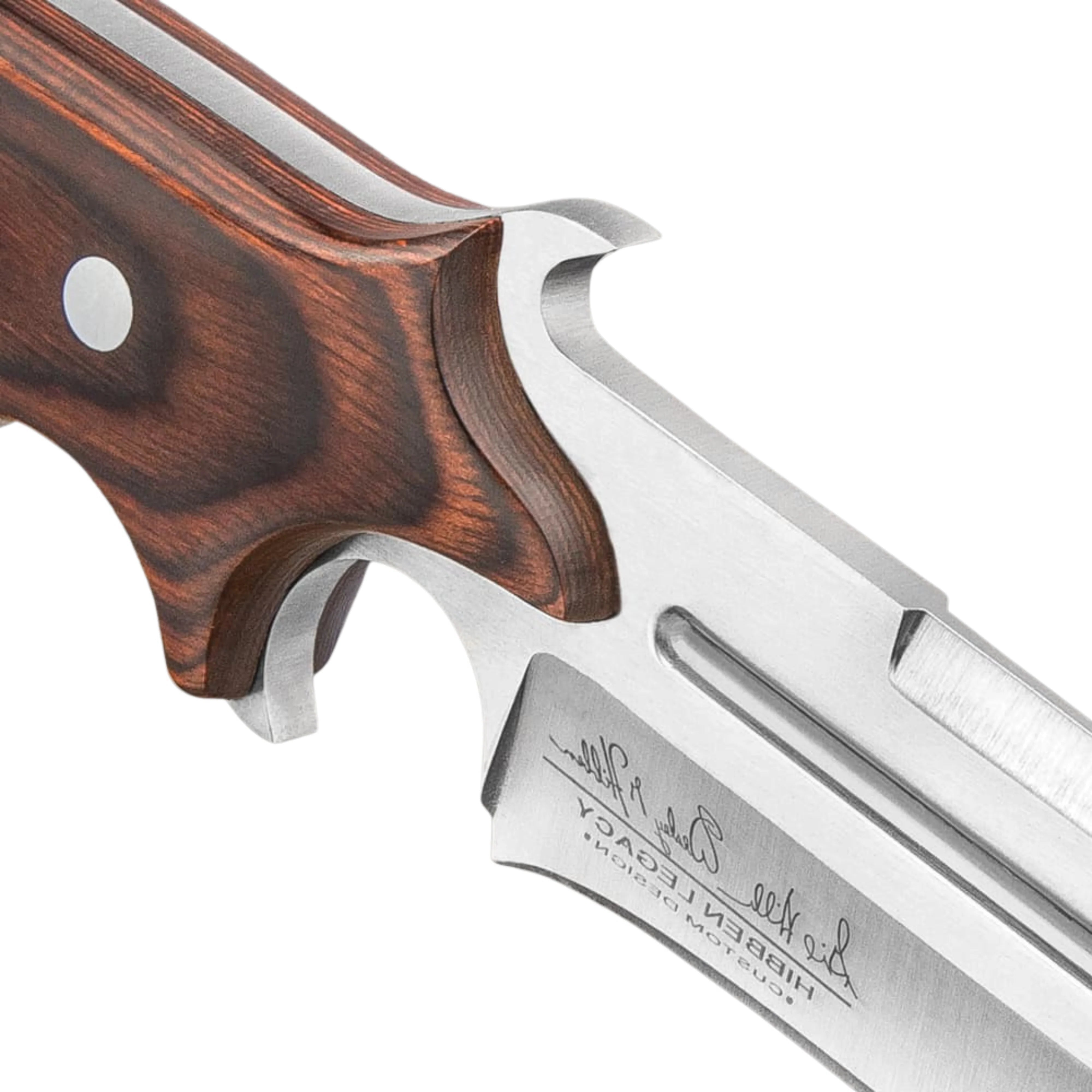 Hibben Legacy Combat Fighter II knife with 5.875-inch 7Cr17 blade and leather sheath for collection