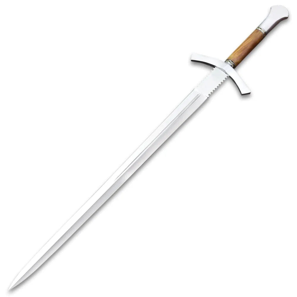 Medieval Forester Sword with scabbard, stainless steel blade and wooden handle