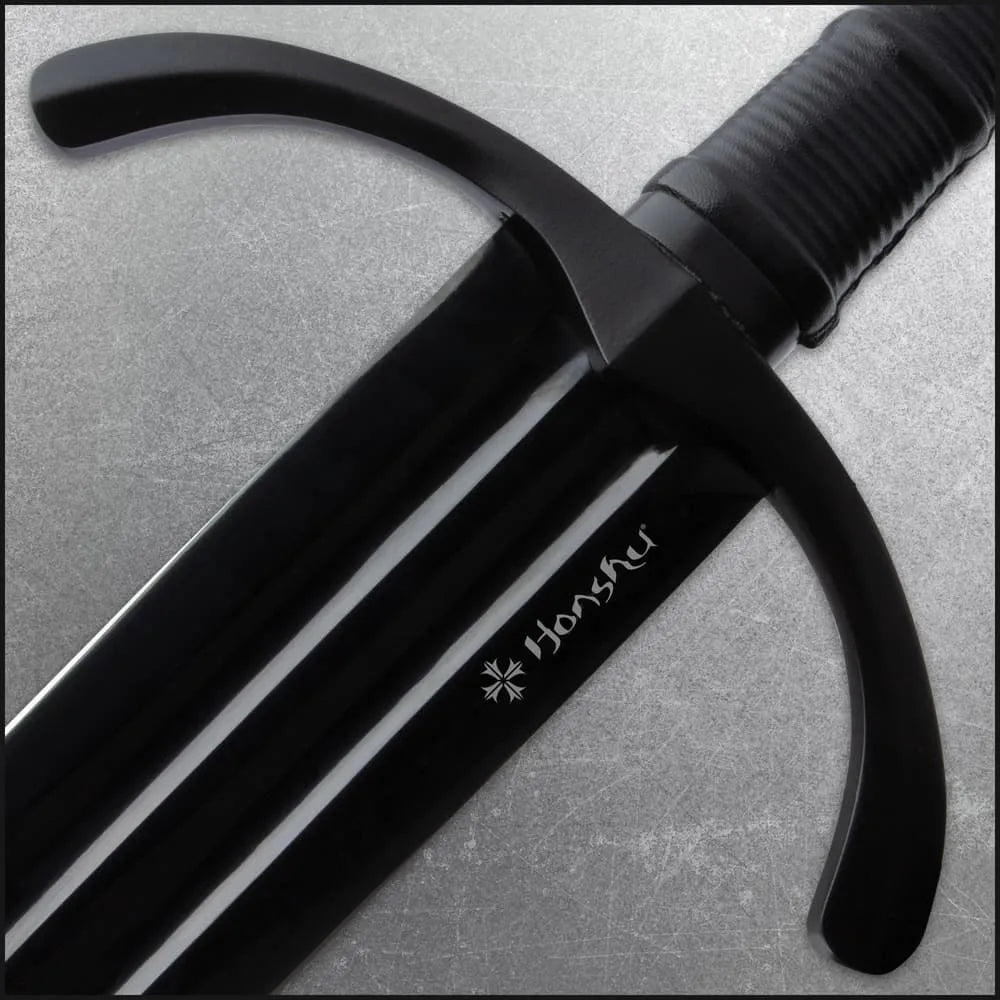 Honshu Black Single-Hand Broadsword Historic Forge Edition medieval display design