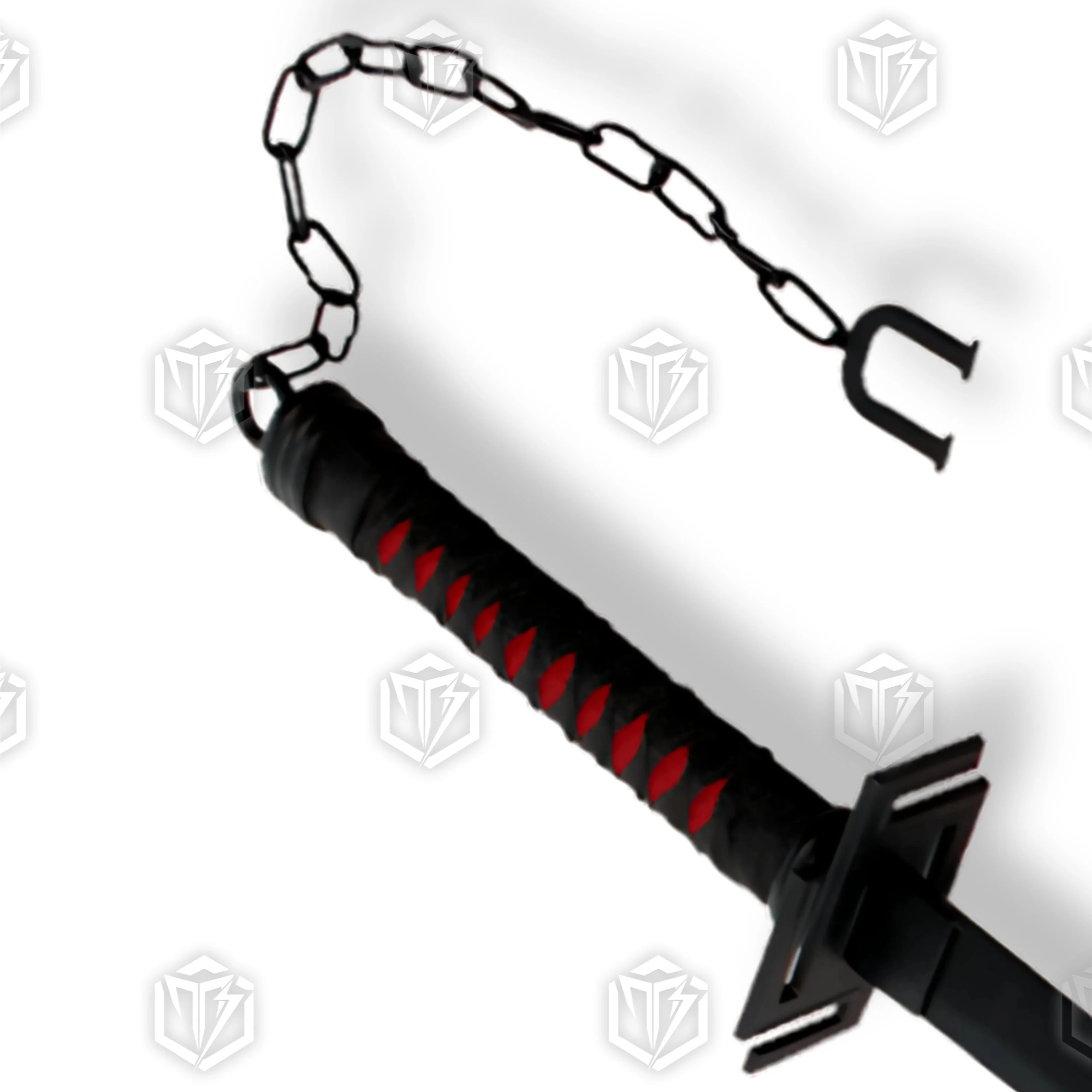 Premium Ichigo Bankai Tensa Zangetsu Sword Replica with black blade.