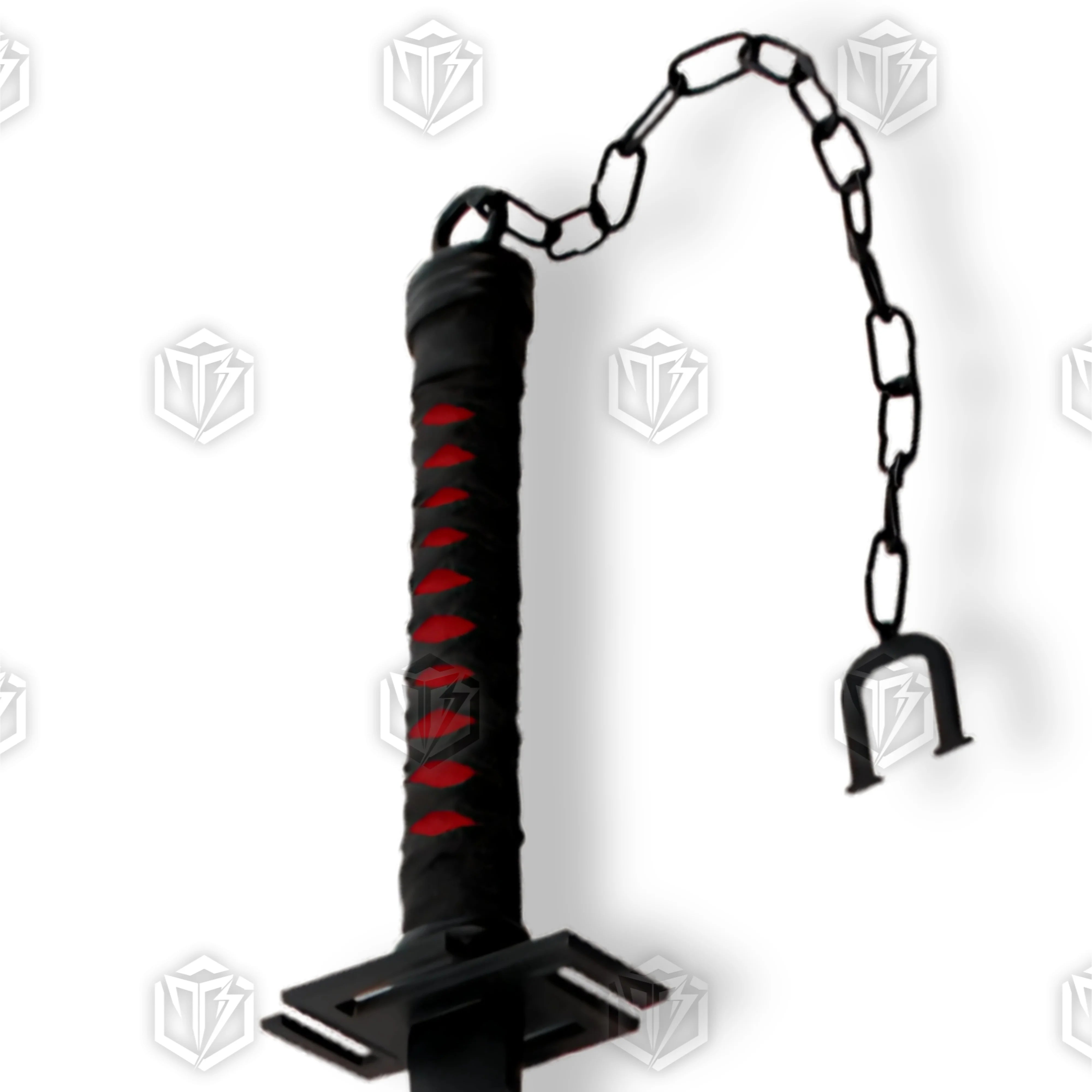 Premium Ichigo Bankai Tensa Zangetsu Sword Replica with black blade.