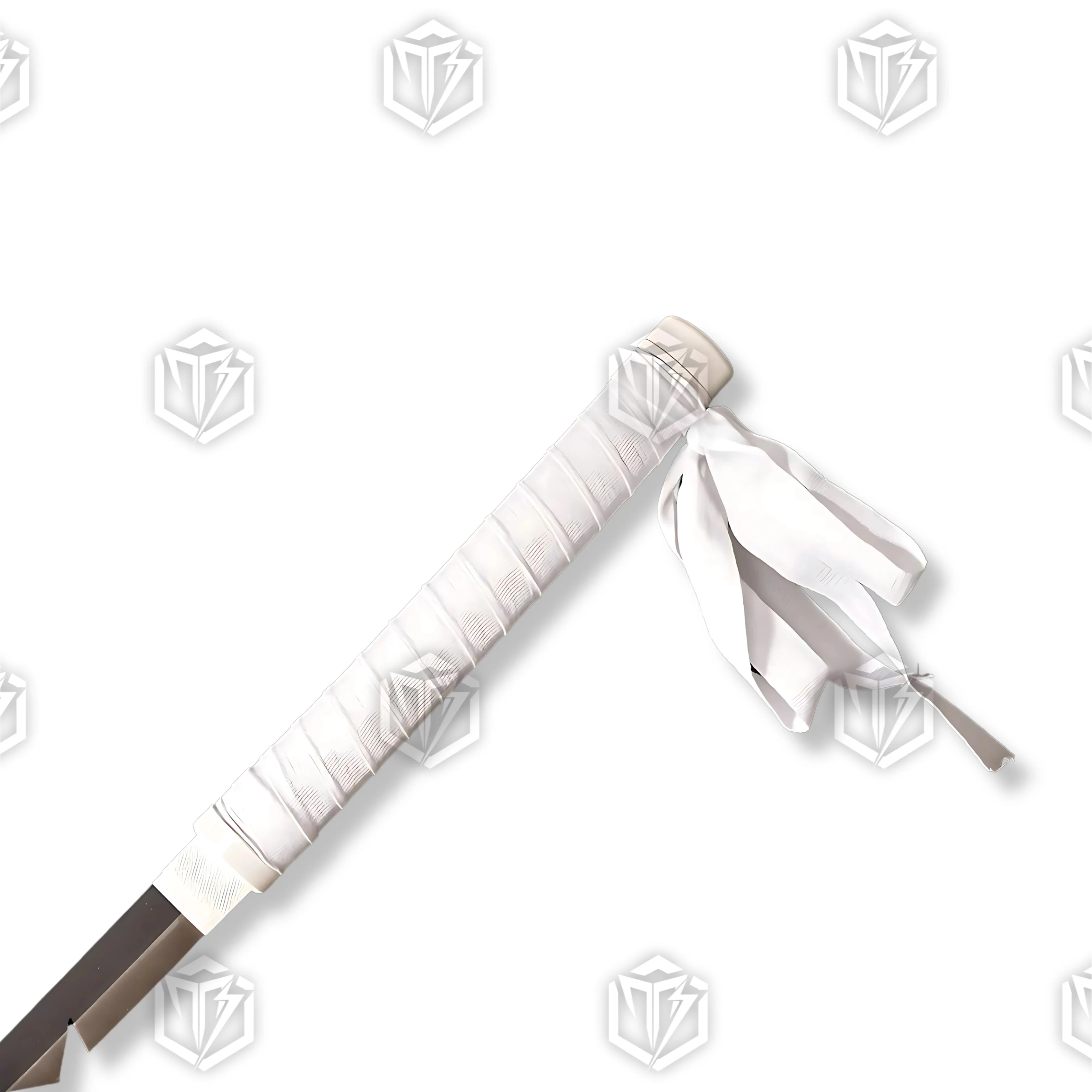 Premium Inosuke Hashibira Demon Slayer Nichirin Sword Replica with indigo-gray blade.