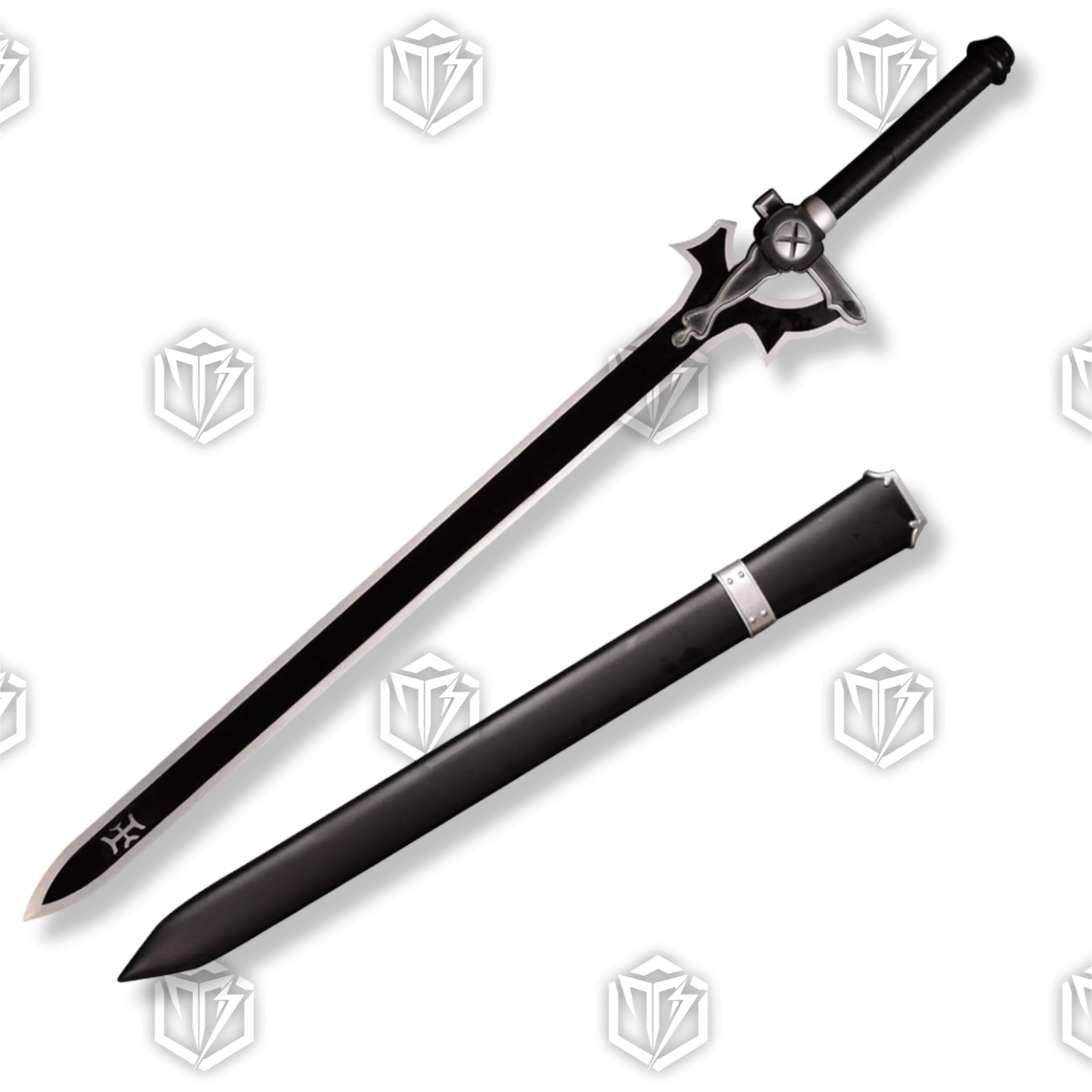 Premium Kirito Elucidator Sword Replica From SAO with black blade.