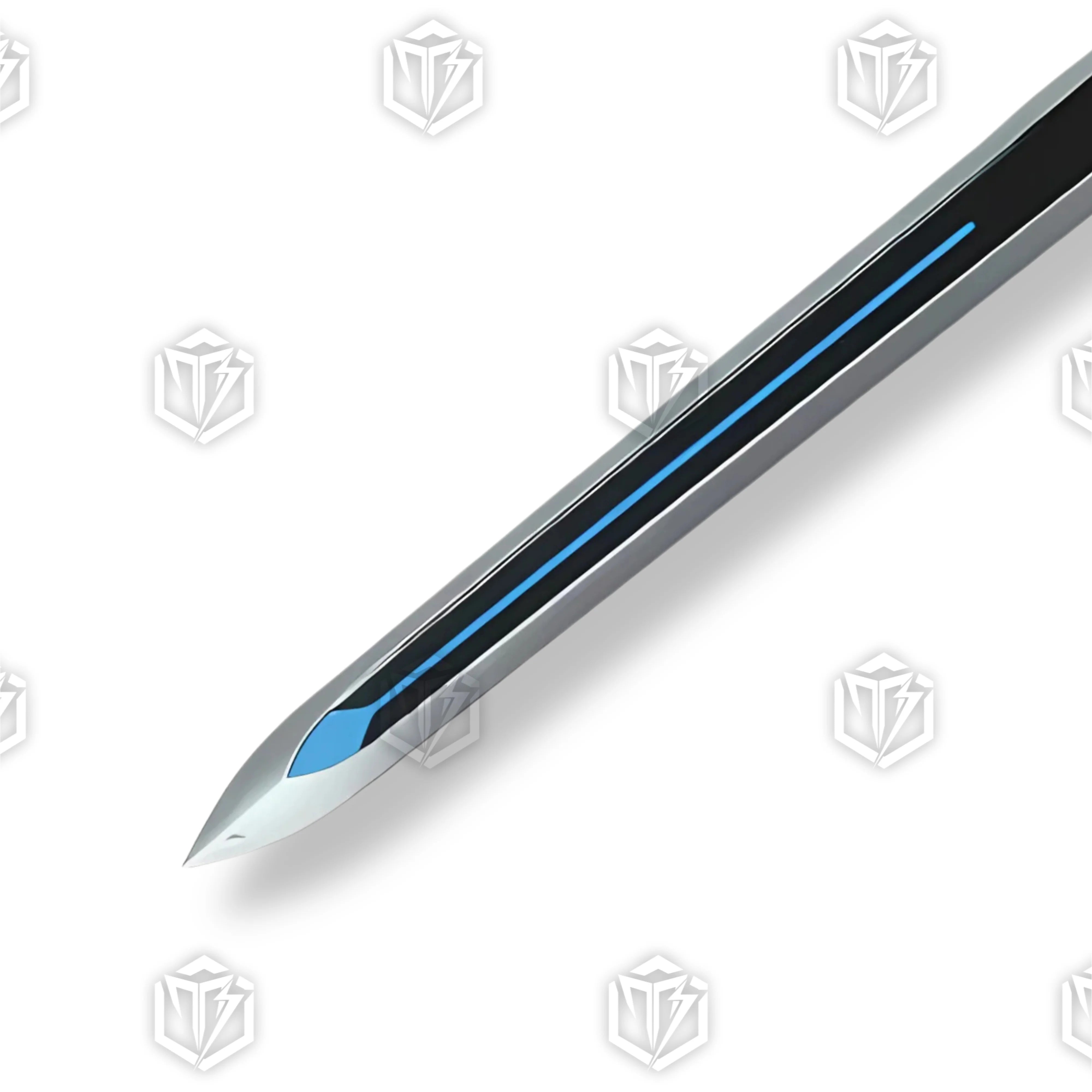 Premium Kirito Ordinal Scale Foam Sword Replica From SAO with blue and gold accents.