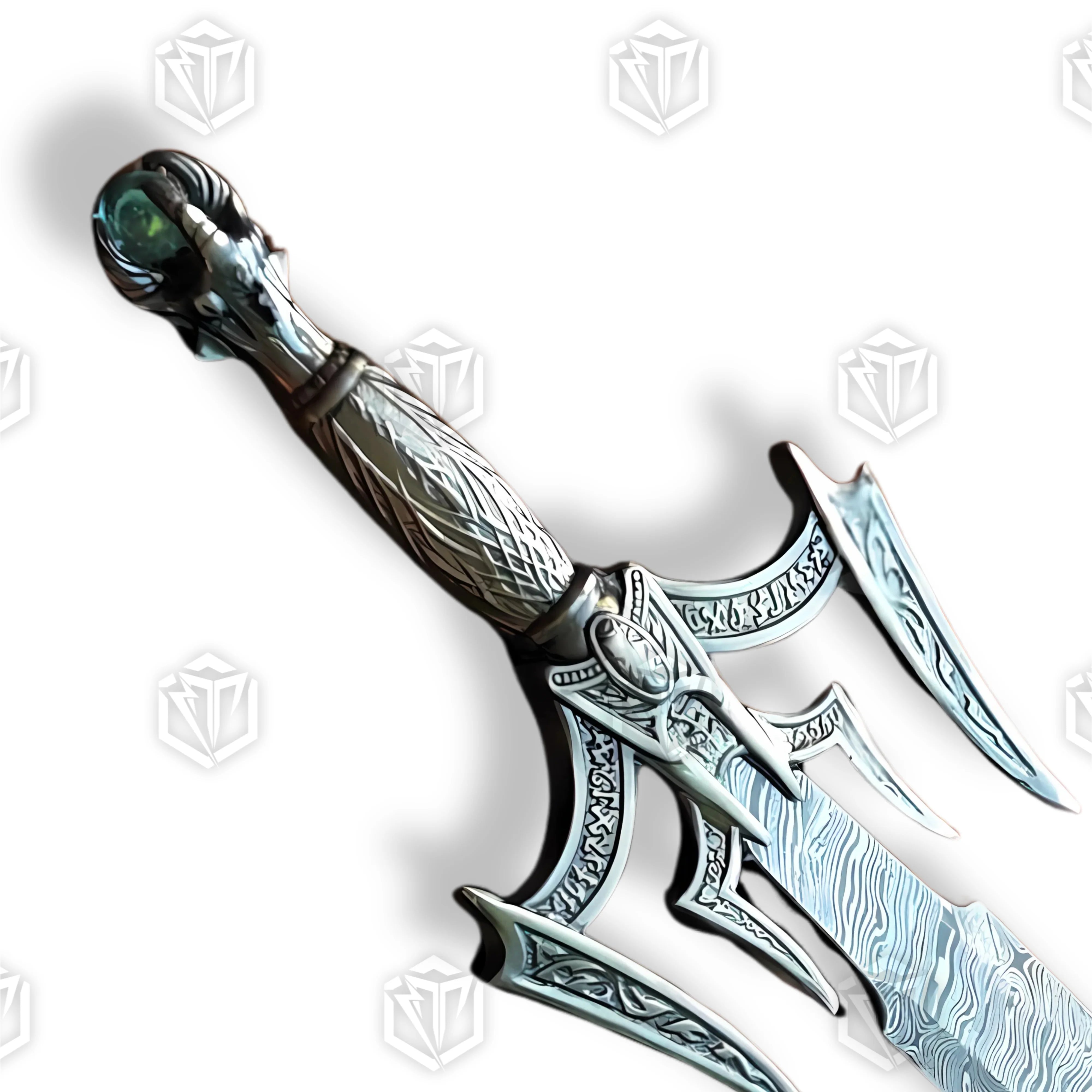 Premium Kit Rae Luciendar Damascus Sword of Light Replica with Damascus blade.