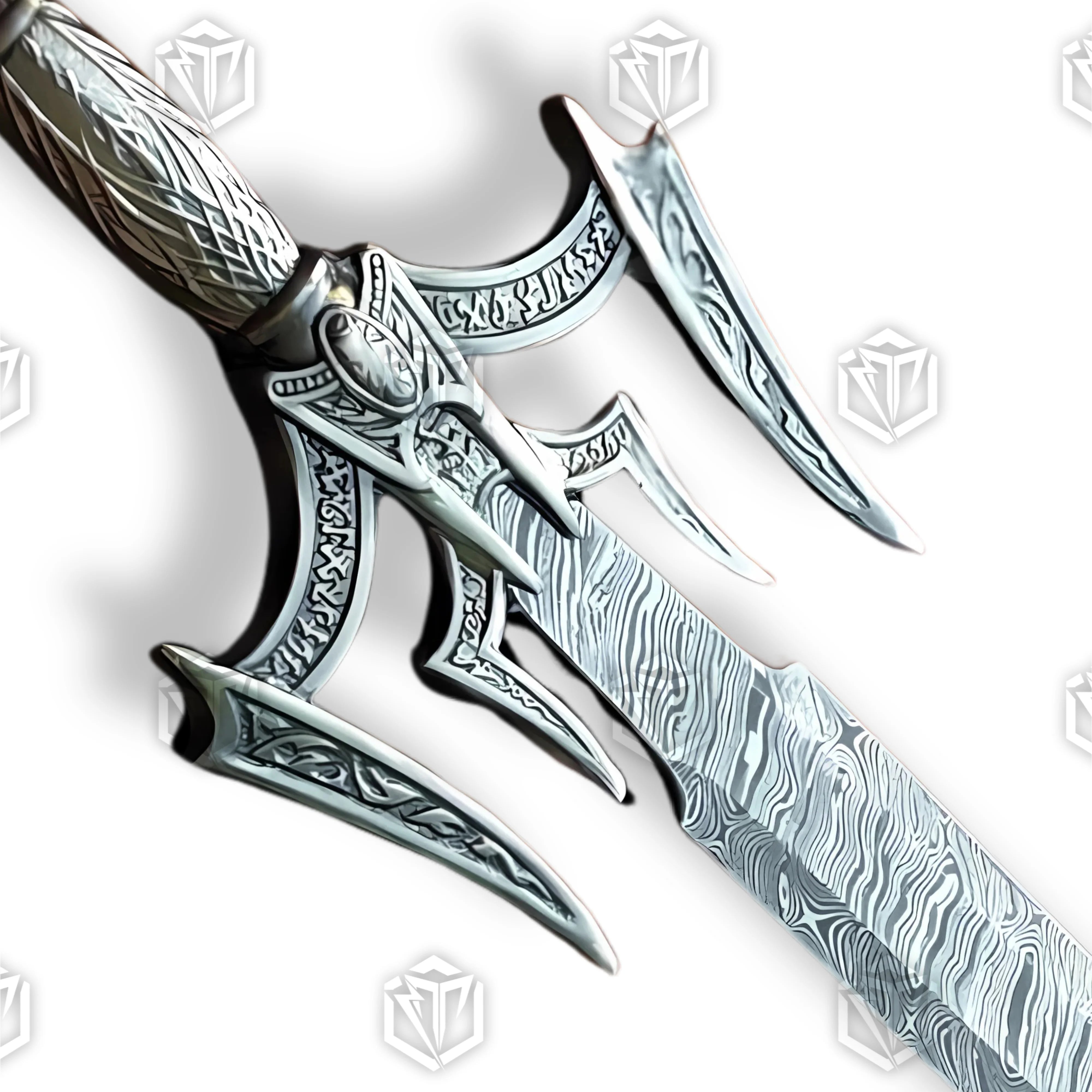 Premium Kit Rae Luciendar Damascus Sword of Light Replica with Damascus blade.